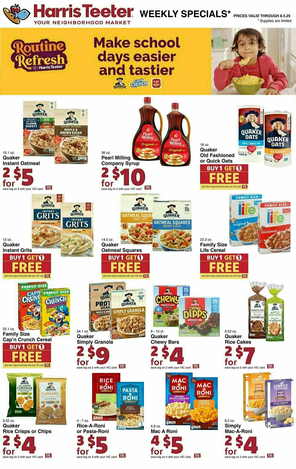 Harris Teeter Weekly Ad from July 30