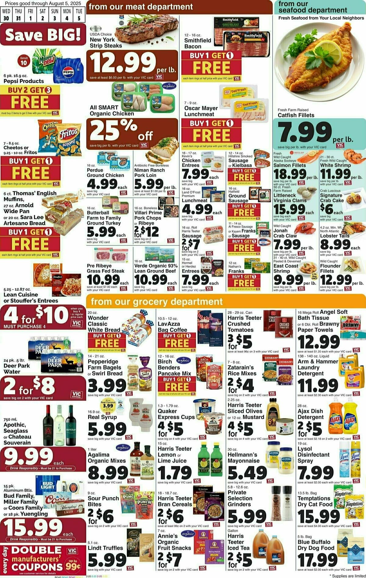 Harris Teeter Weekly Ad from July 30