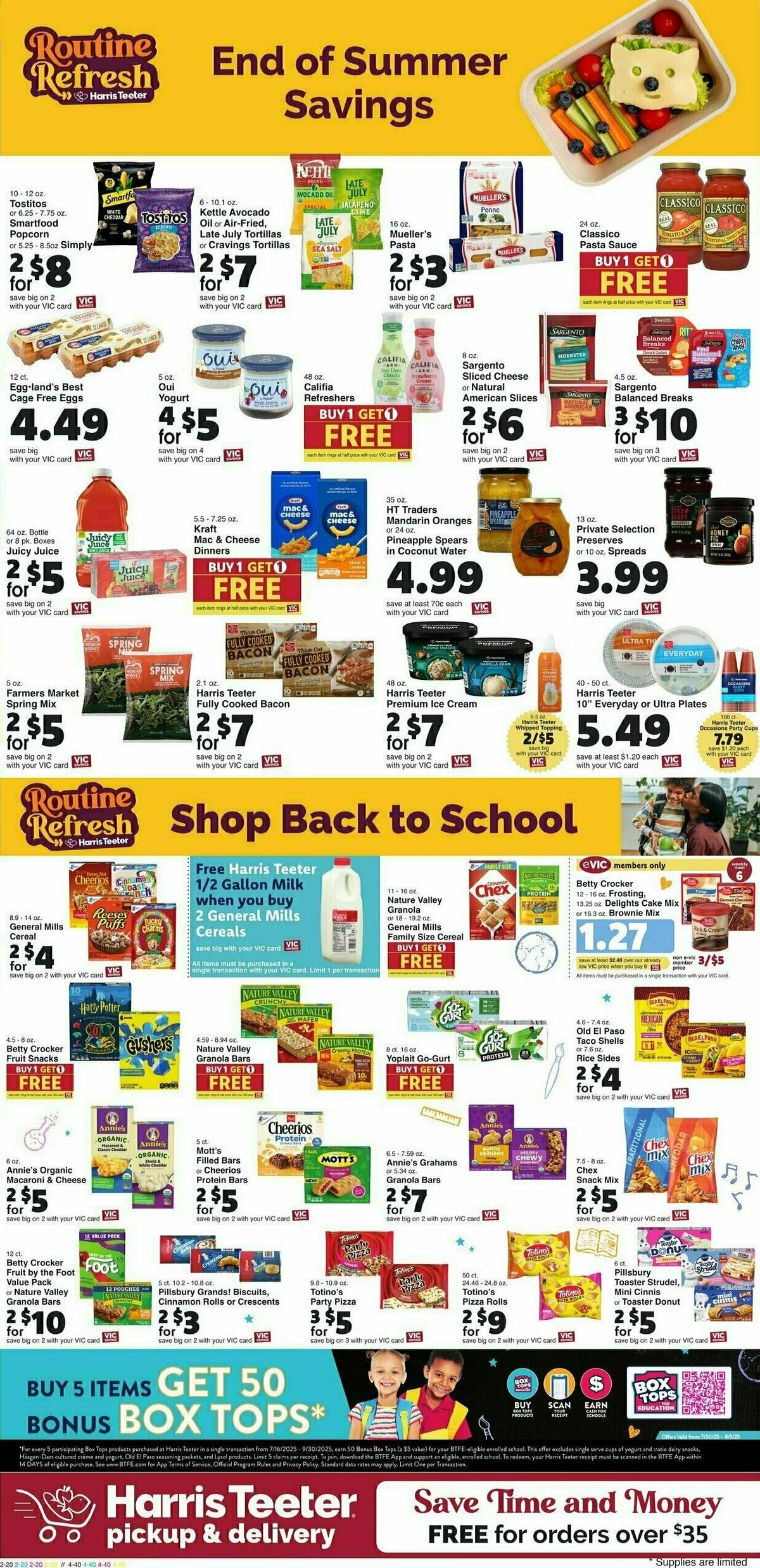 Harris Teeter Weekly Ad from July 30