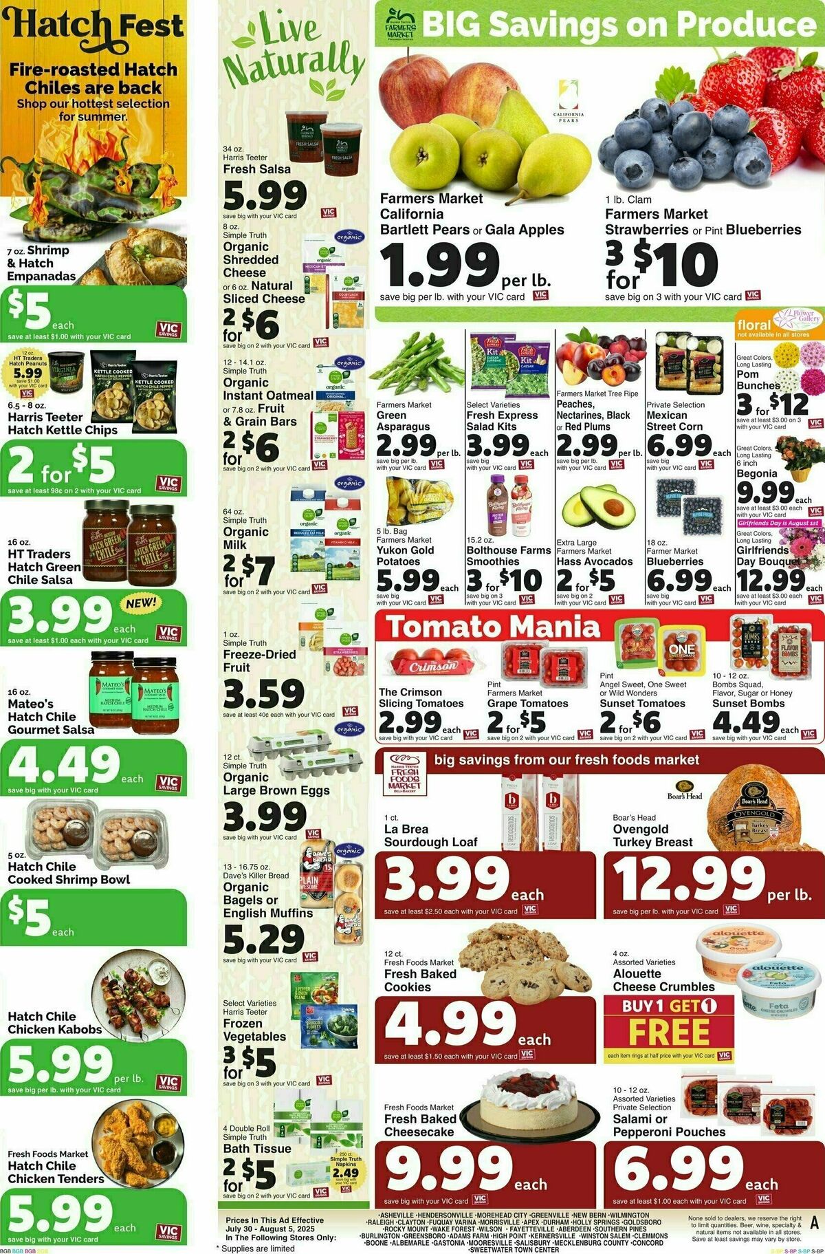 Harris Teeter Weekly Ad from July 30