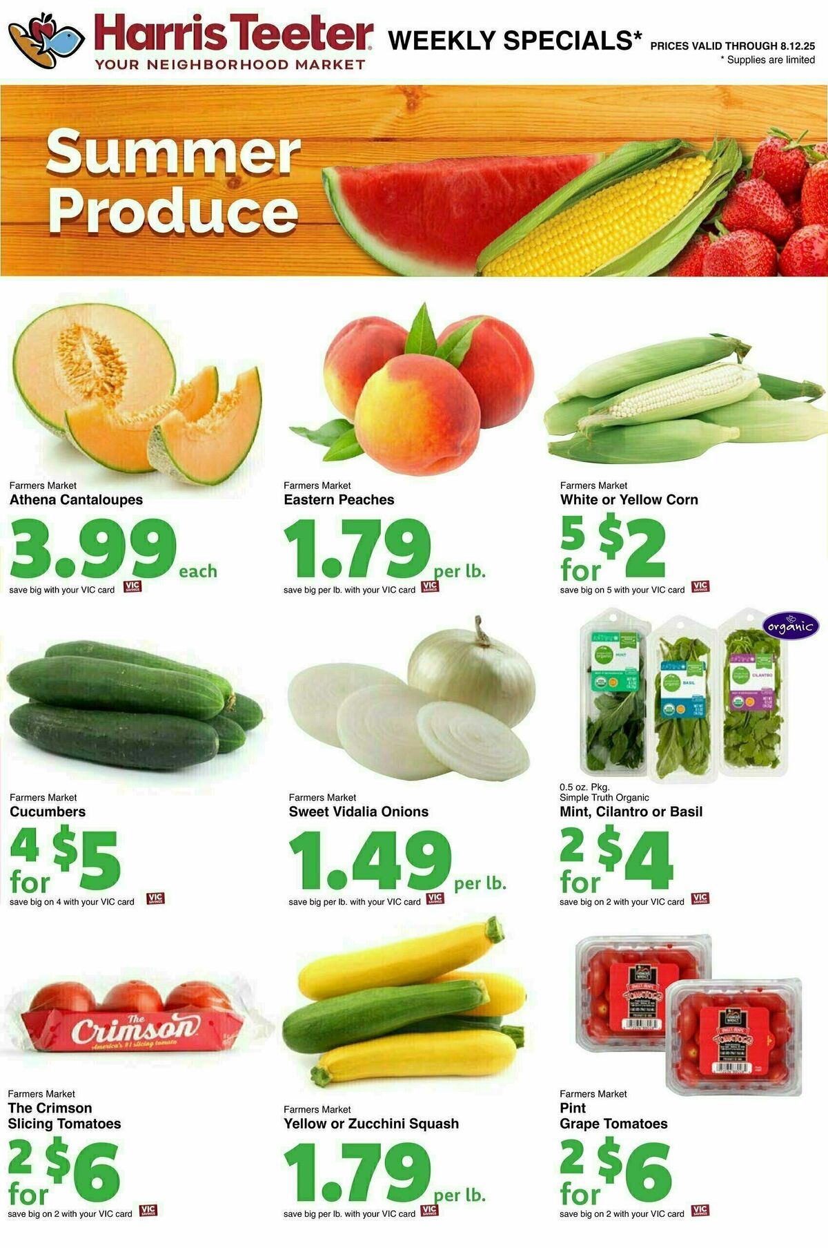 Harris Teeter Weekly Ad from August 6