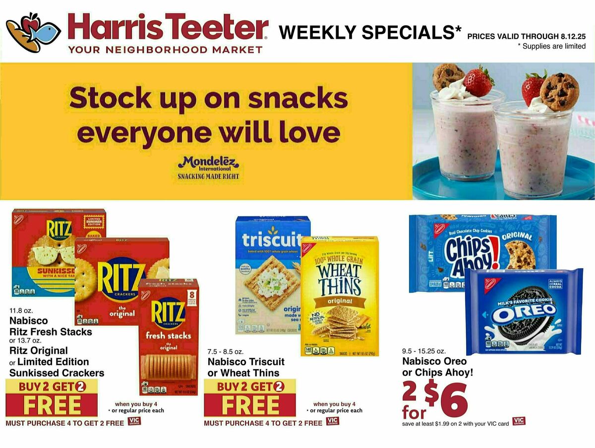 Harris Teeter Weekly Ad from August 6