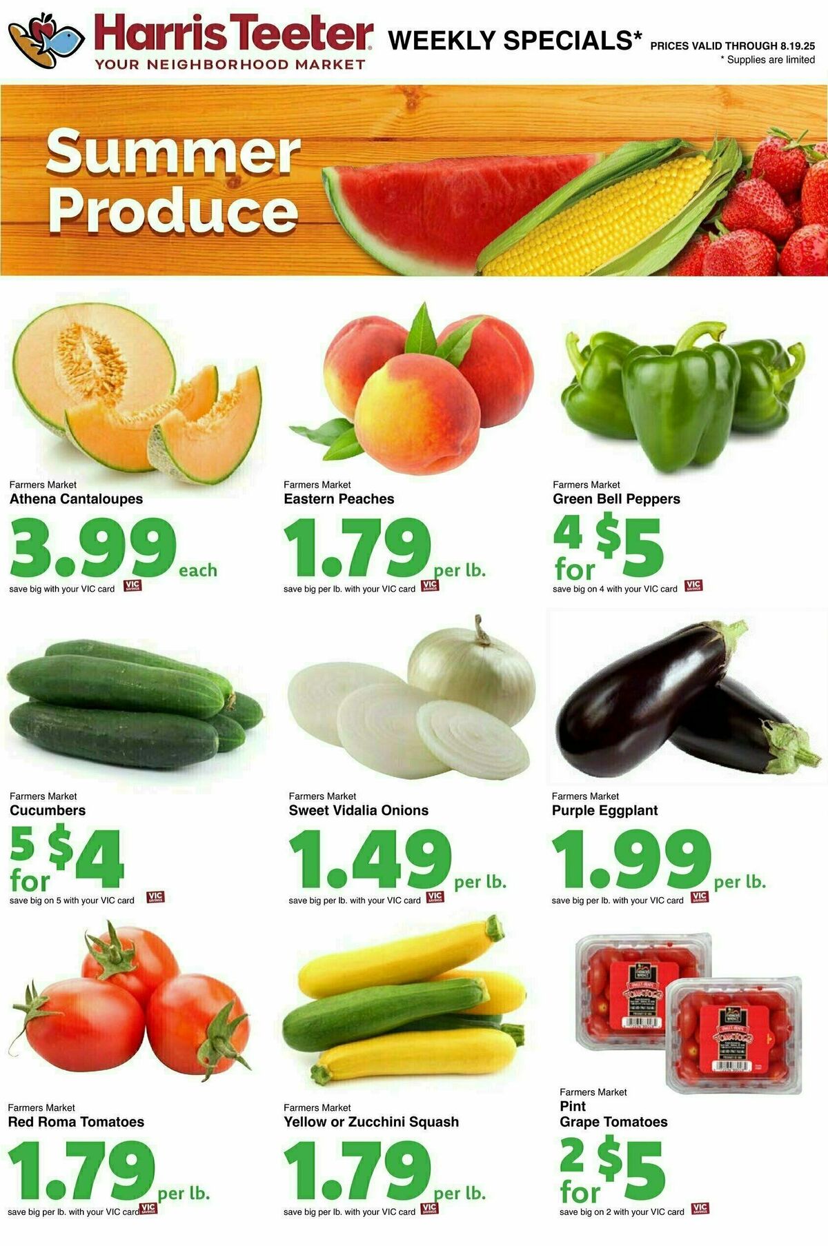 Harris Teeter Weekly Ad from August 13