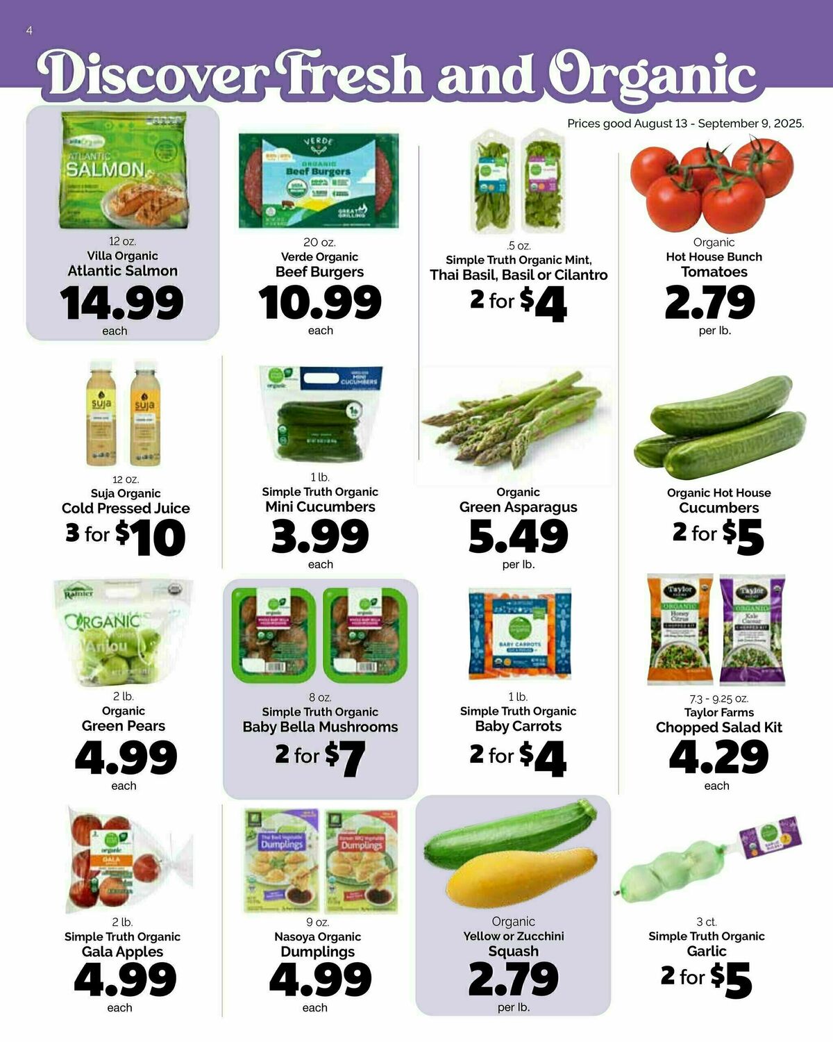 Harris Teeter Weekly Ad from August 13
