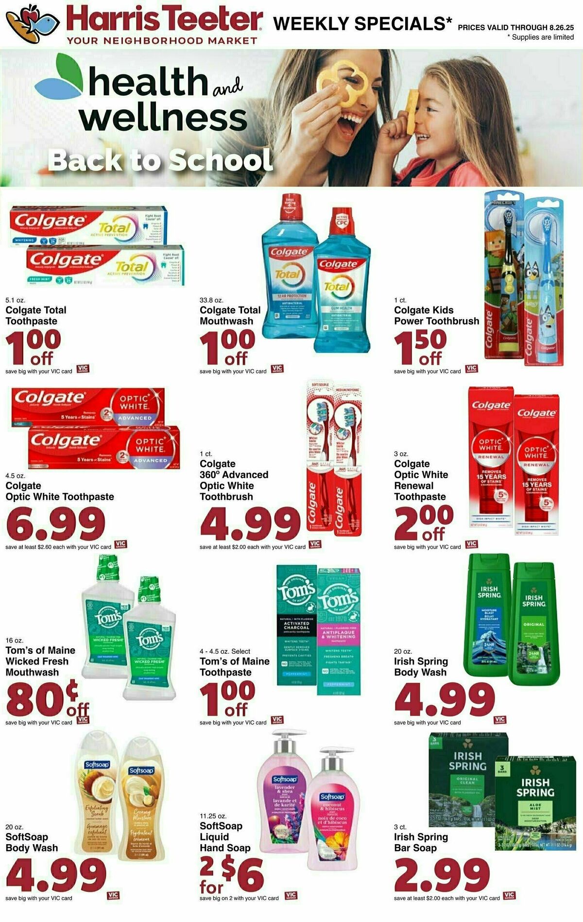 Harris Teeter Weekly Ad from August 20