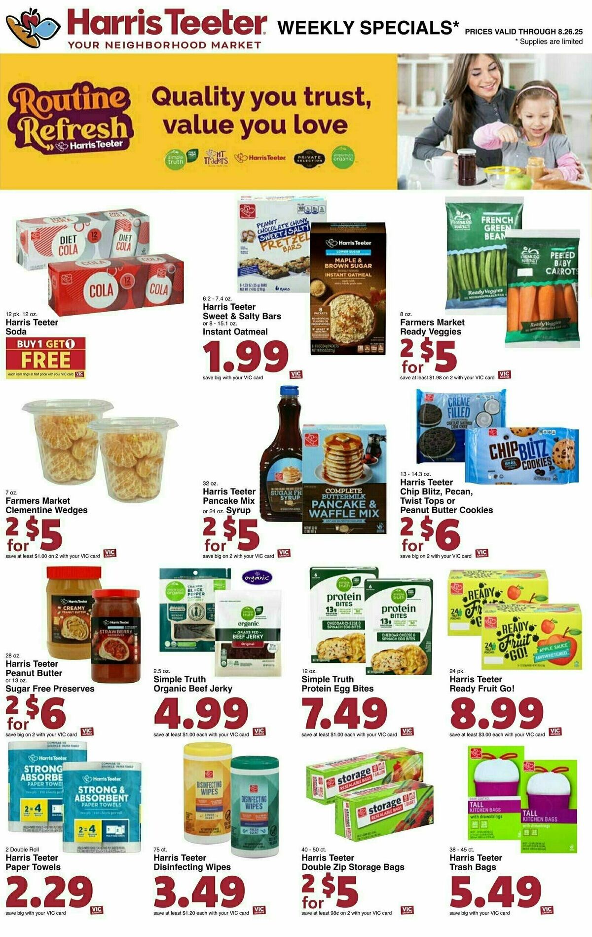 Harris Teeter Weekly Ad from August 20