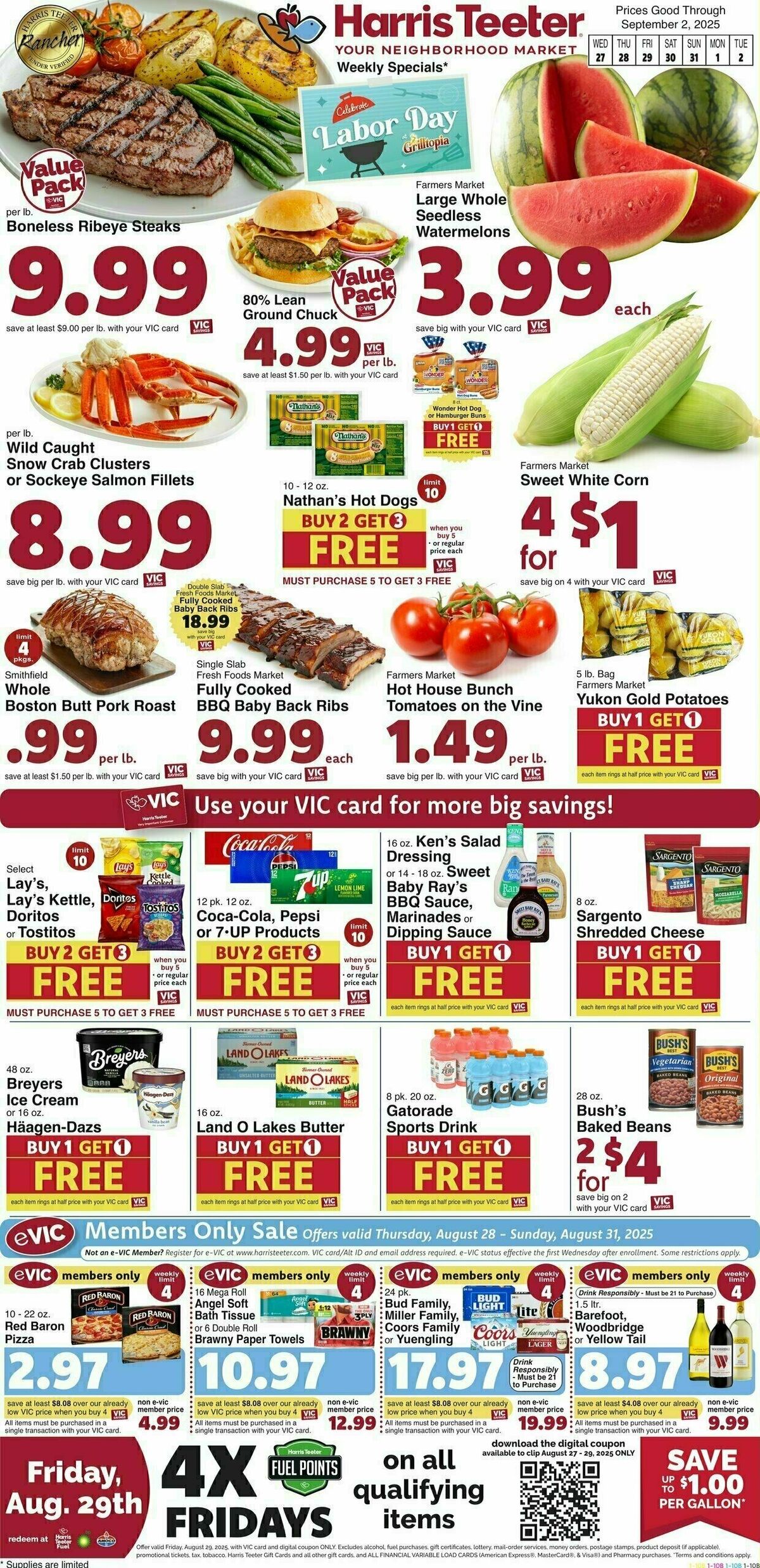 Harris Teeter Weekly Ad from August 27