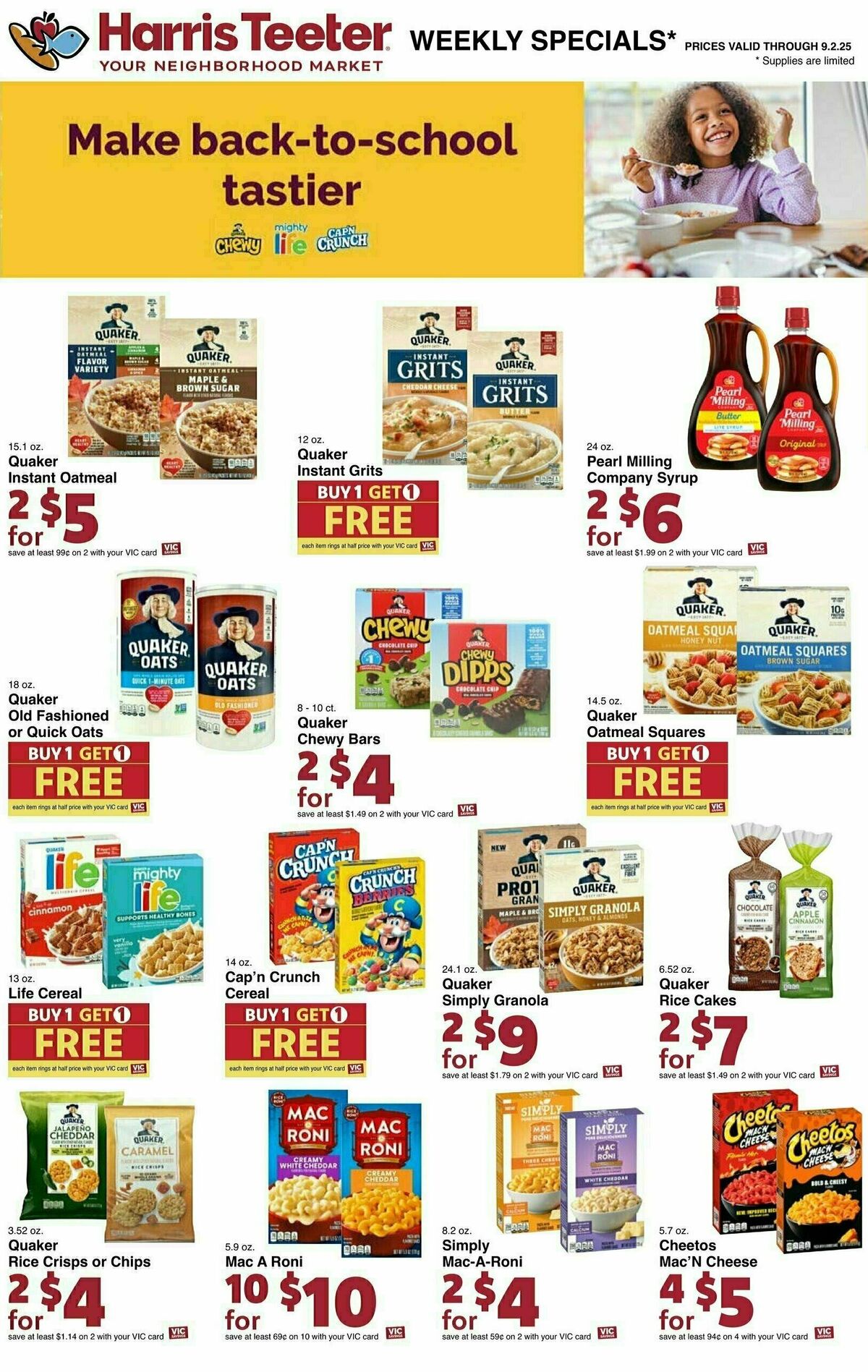 Harris Teeter Weekly Ad from August 27