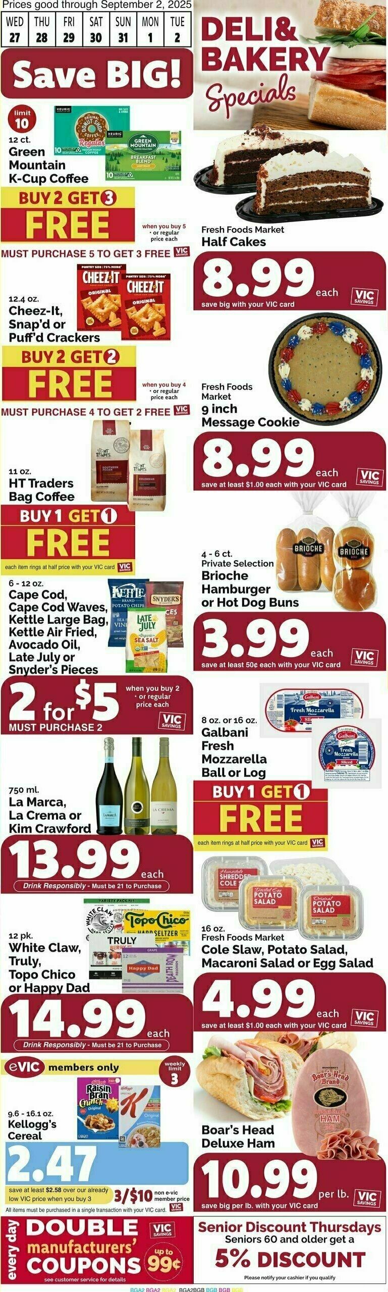 Harris Teeter Weekly Ad from August 27