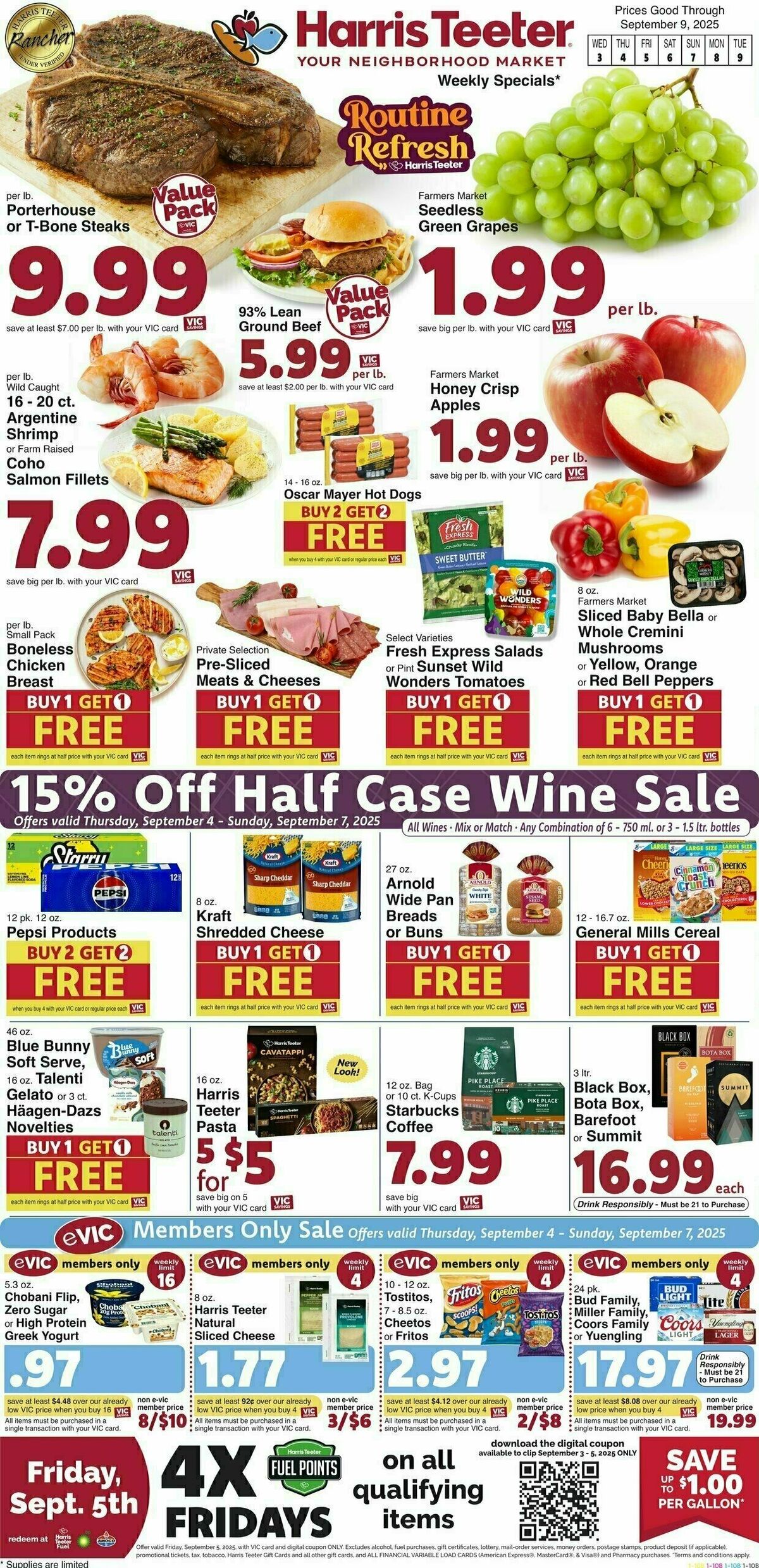 Harris Teeter Weekly Ad from September 3
