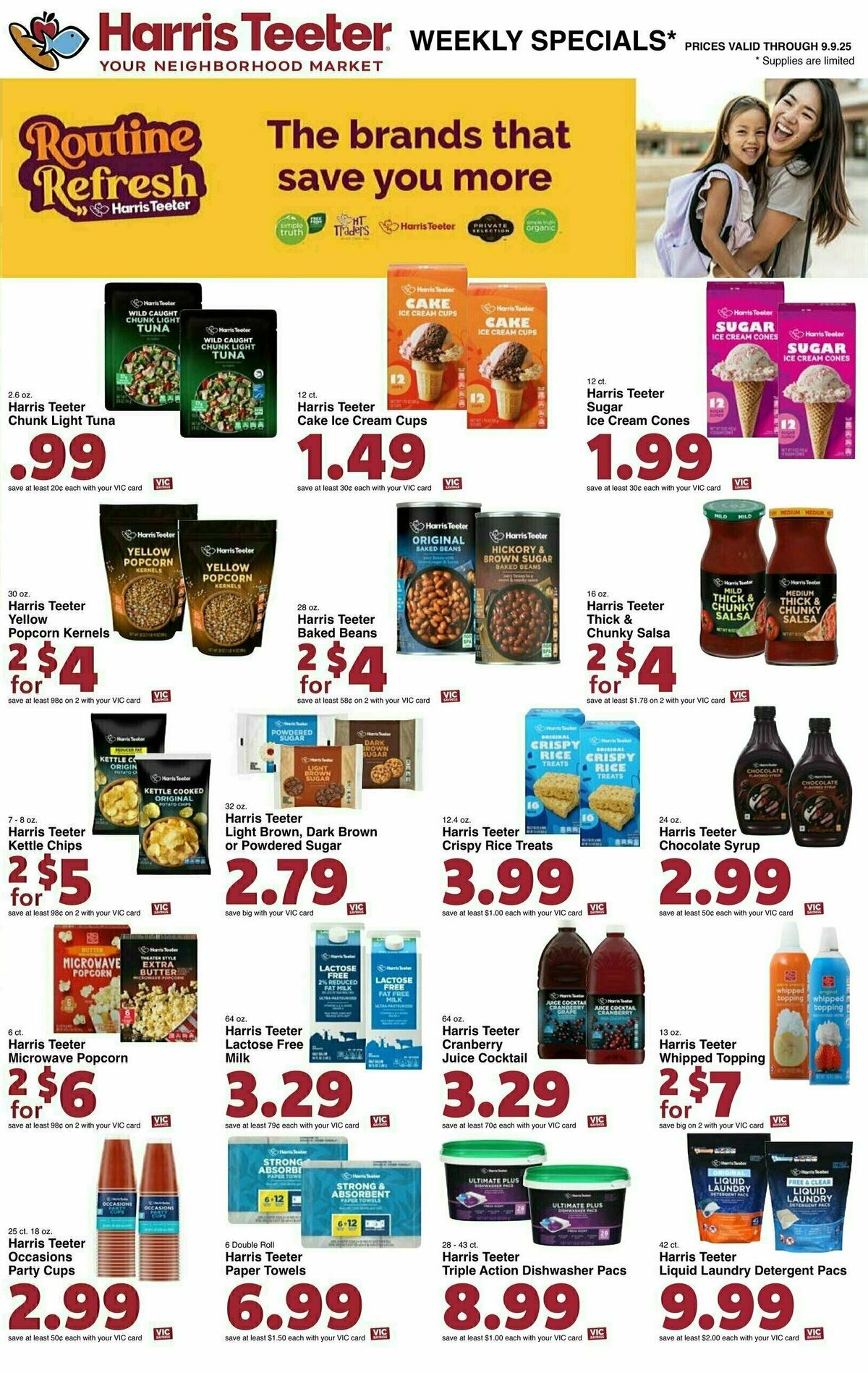Harris Teeter Weekly Ad from September 3