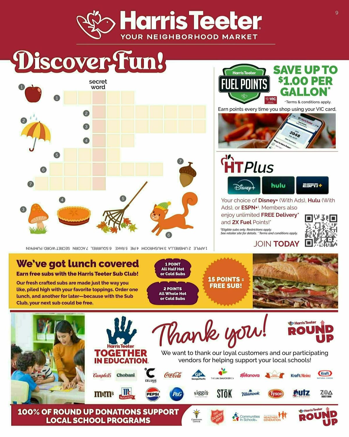 Harris Teeter Discovery Weekly Ad from September 10