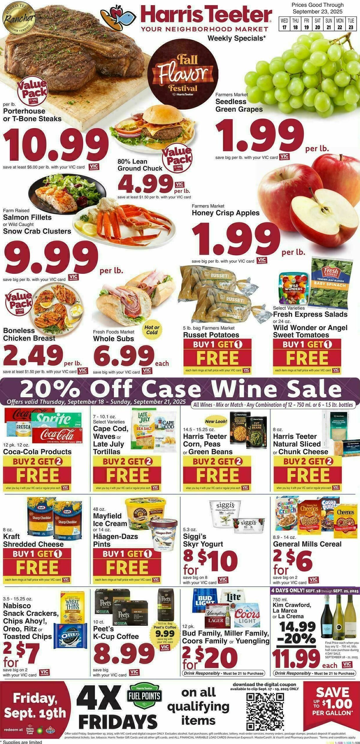 Harris Teeter Weekly Ad from September 17
