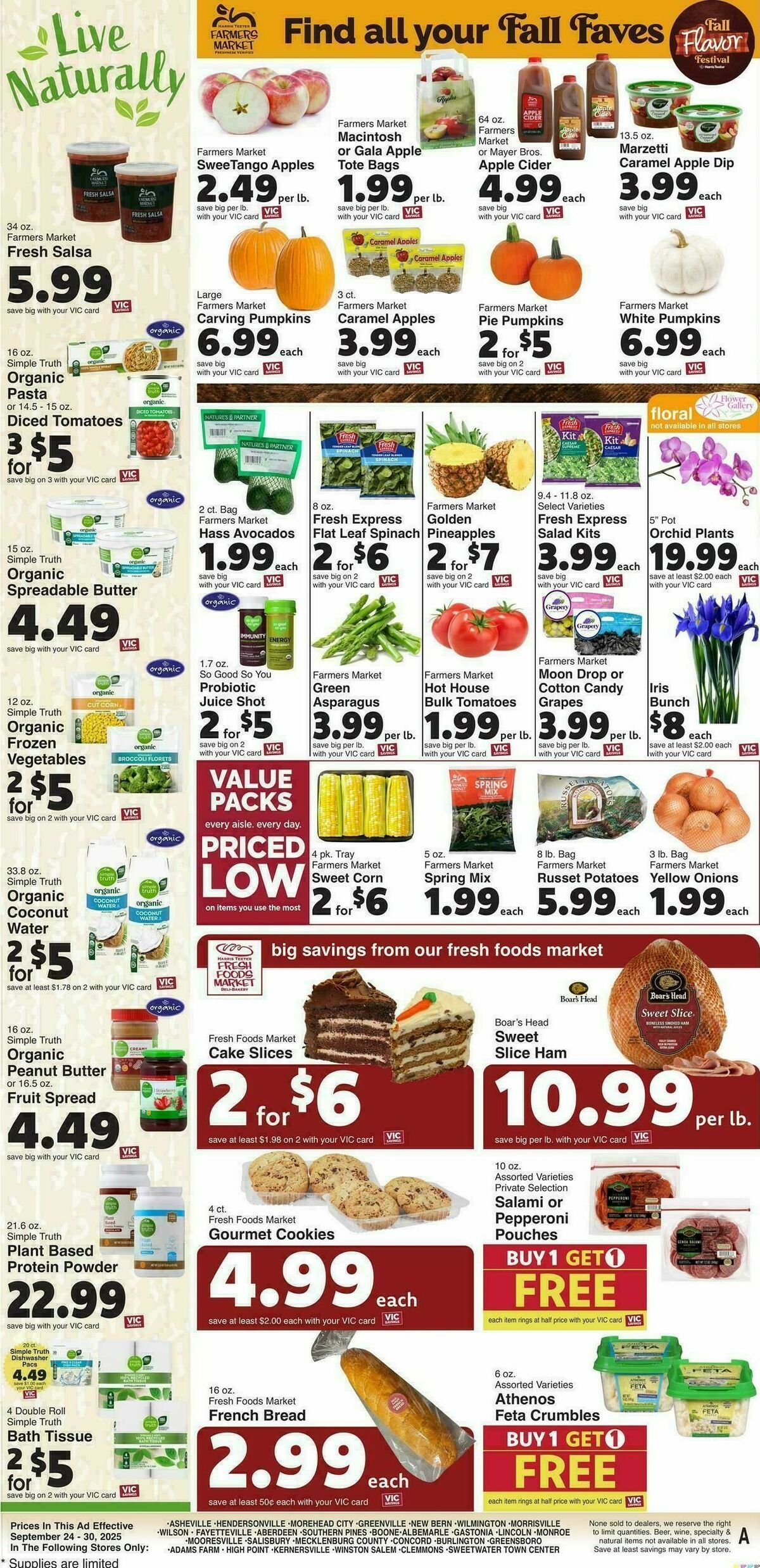 Harris Teeter Weekly Ad from September 24