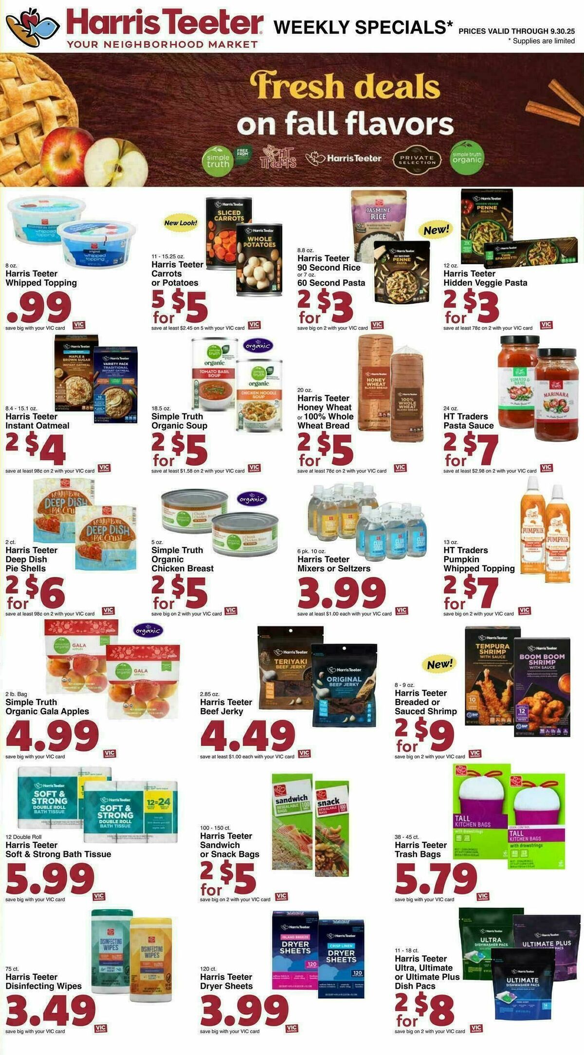 Harris Teeter Weekly Ad from September 24