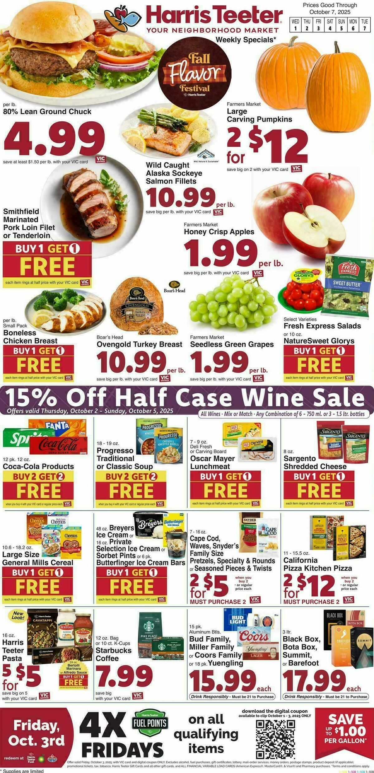 Harris Teeter Weekly Ad from October 1