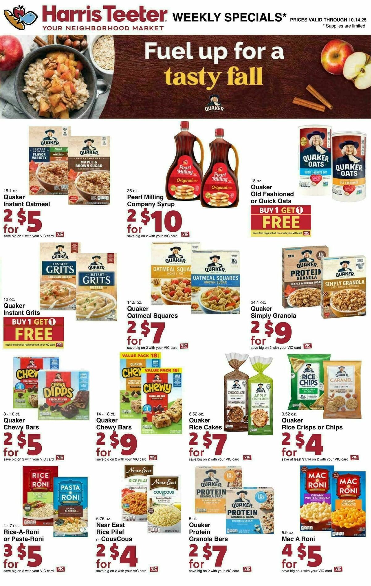 Harris Teeter Weekly Ad from October 8