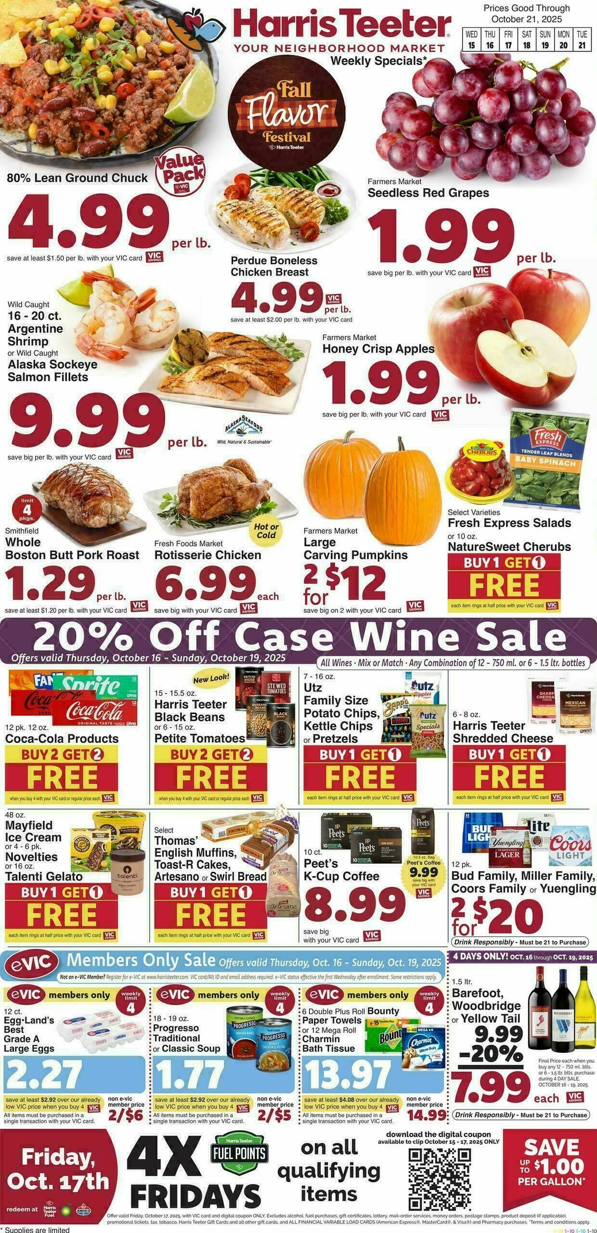 Harris Teeter Weekly Ad from October 15