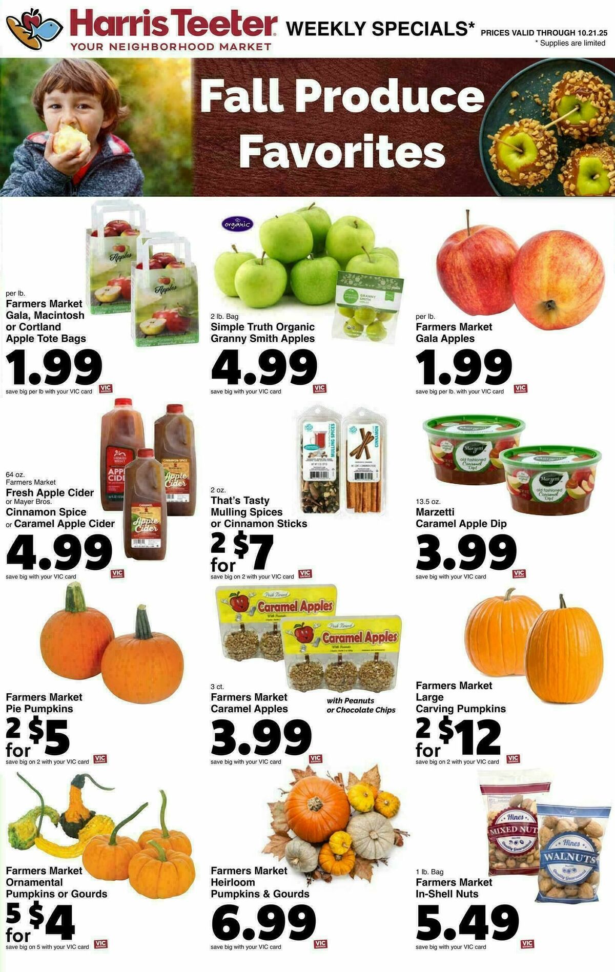 Harris Teeter Weekly Ad from October 15