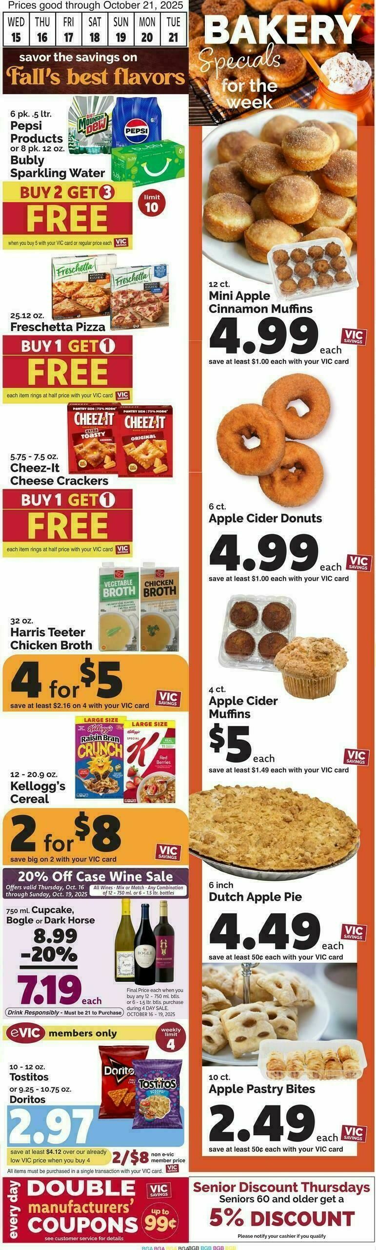 Harris Teeter Weekly Ad from October 15