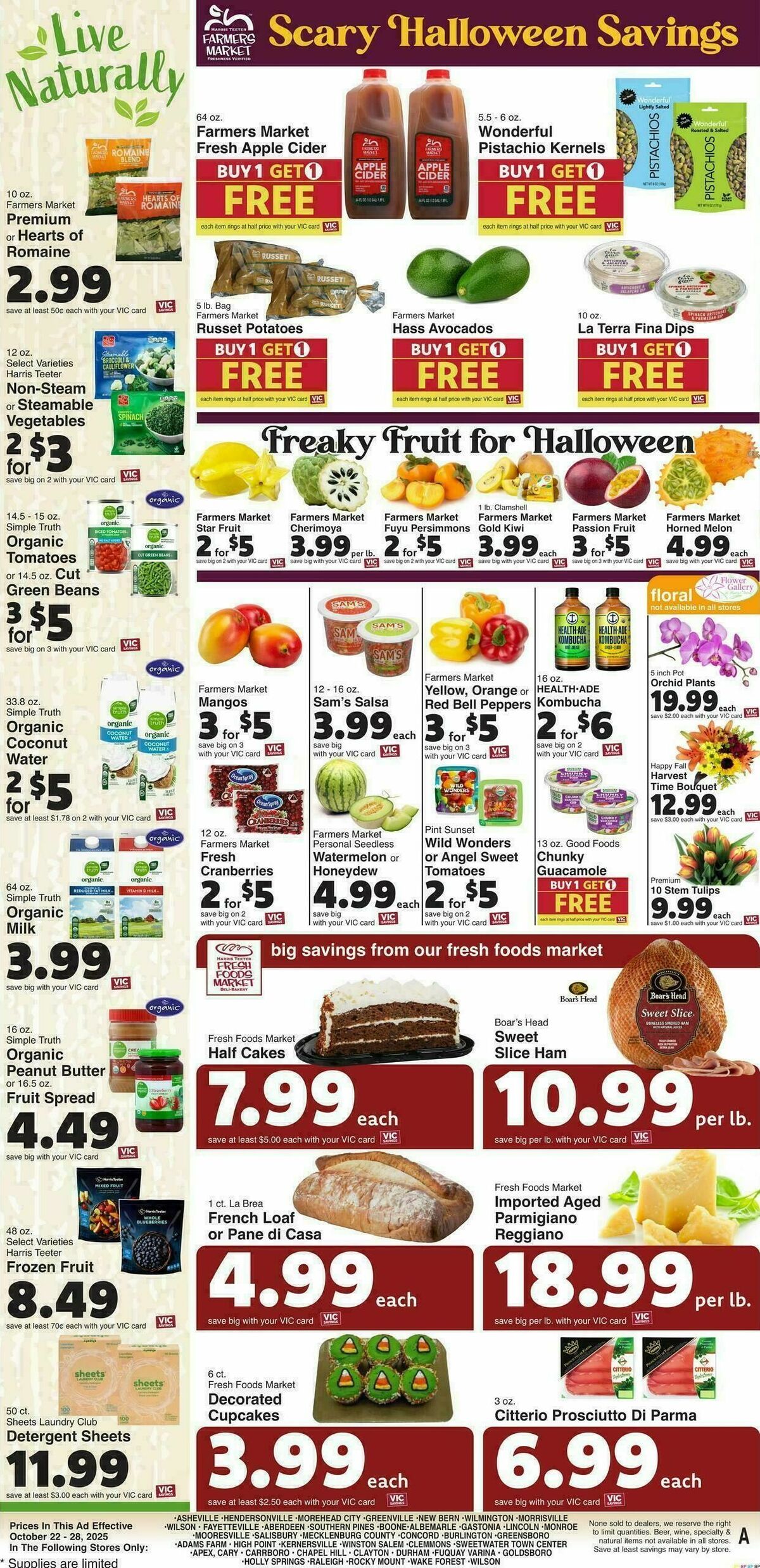 Harris Teeter Weekly Ad from October 22
