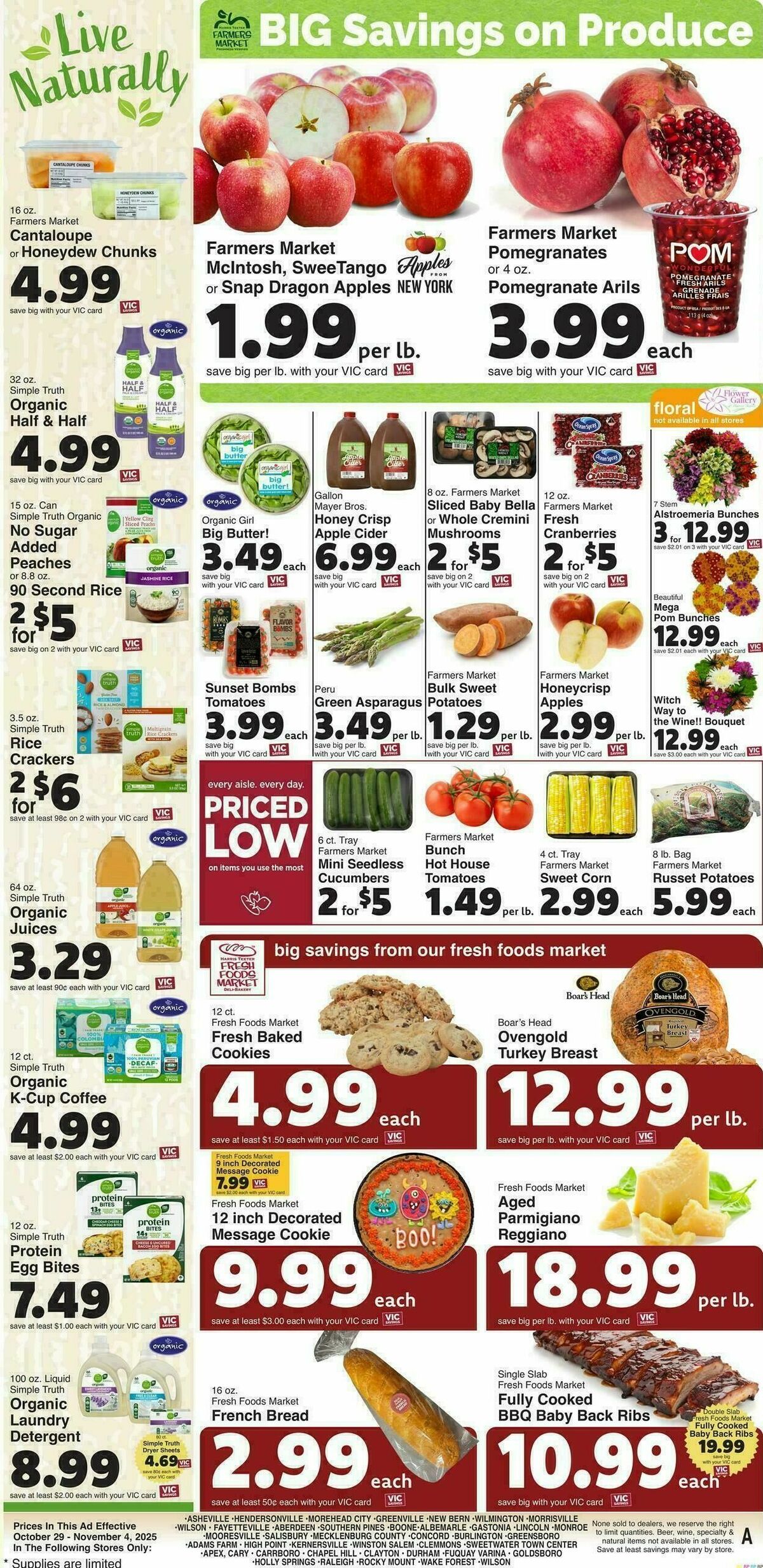 Harris Teeter Weekly Ad from October 29