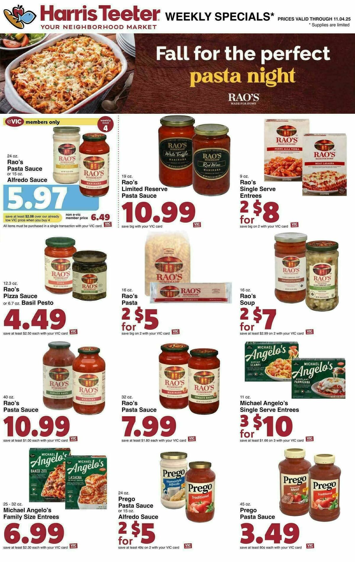 Harris Teeter Weekly Ad from October 29