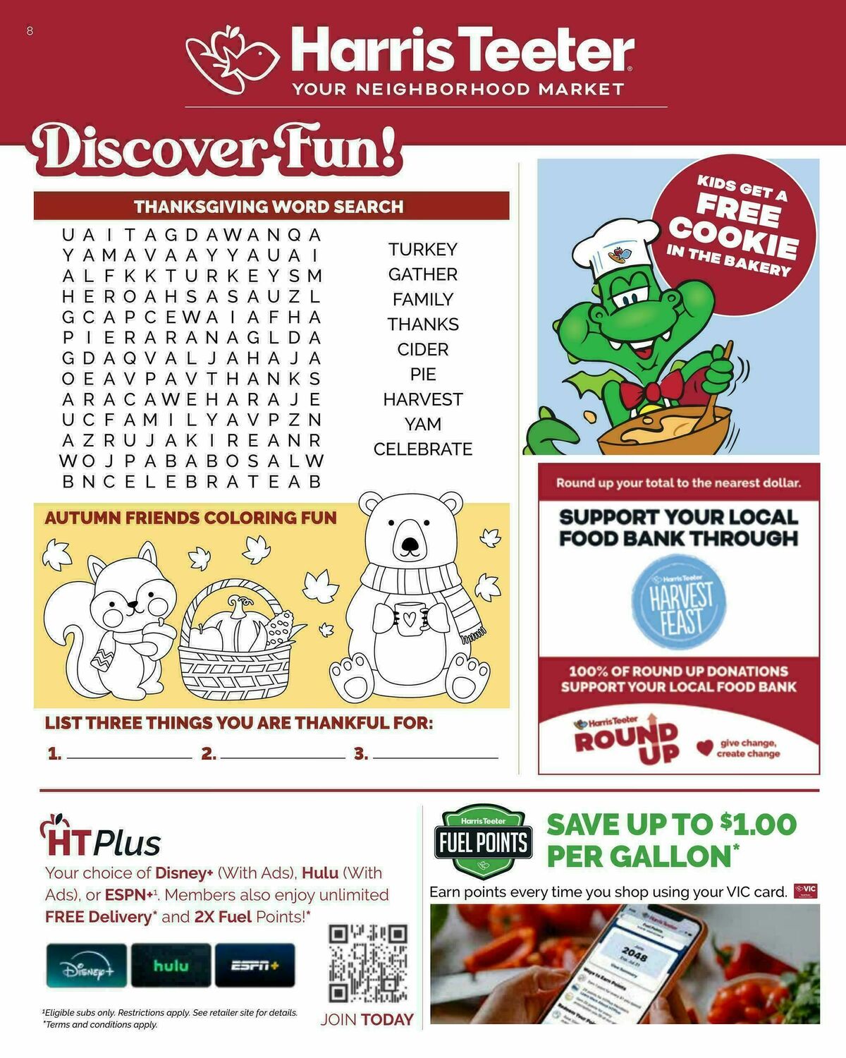 Harris Teeter Magazine November Weekly Ad from November 5