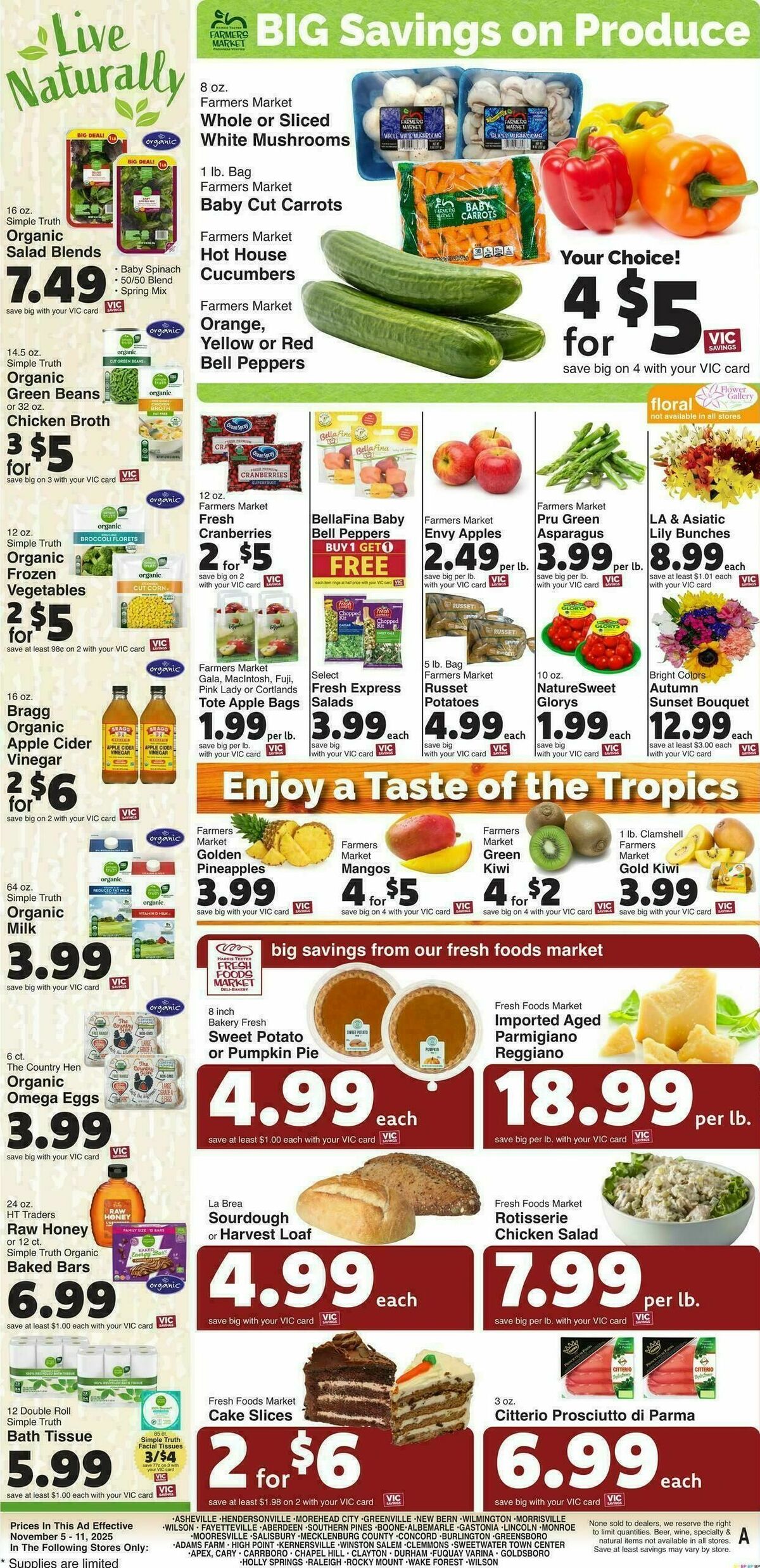 Harris Teeter Weekly Ad from November 5