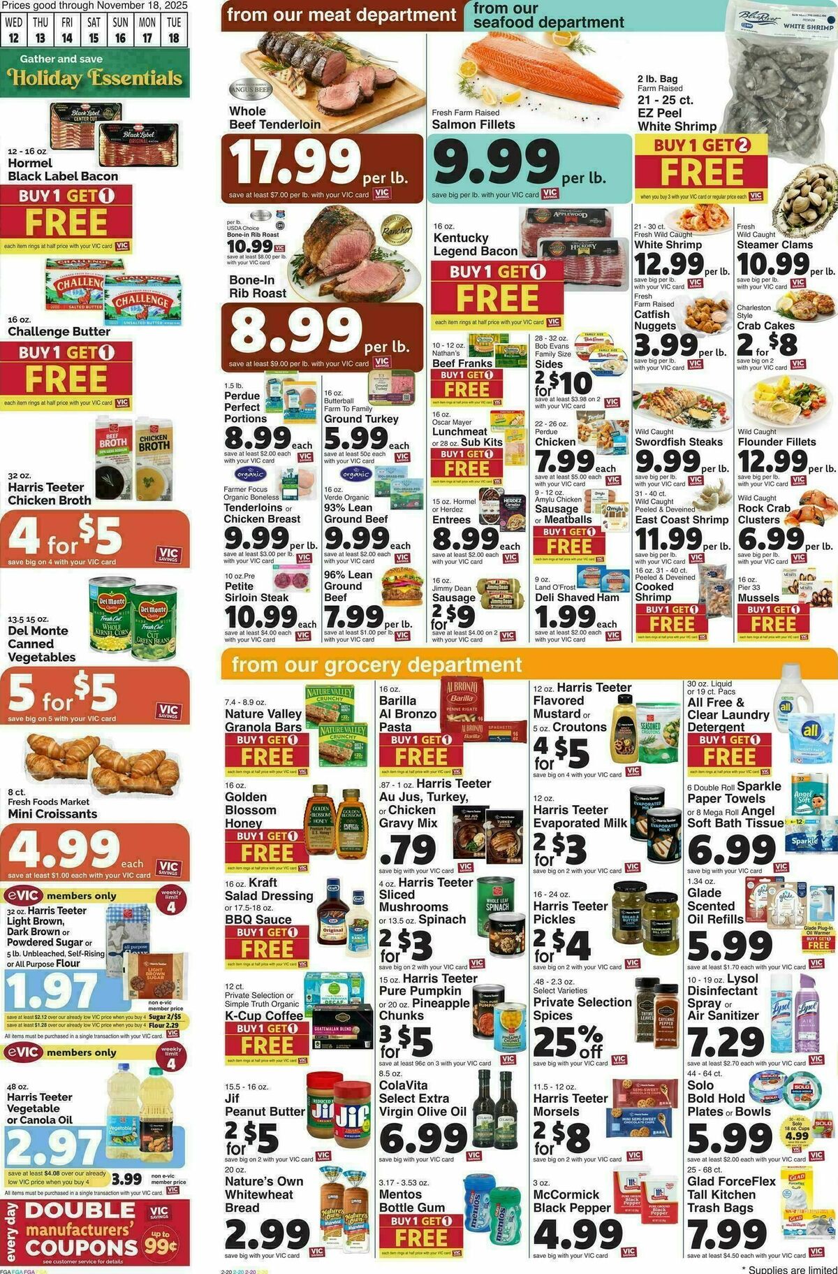 Harris Teeter Weekly Ad from November 12