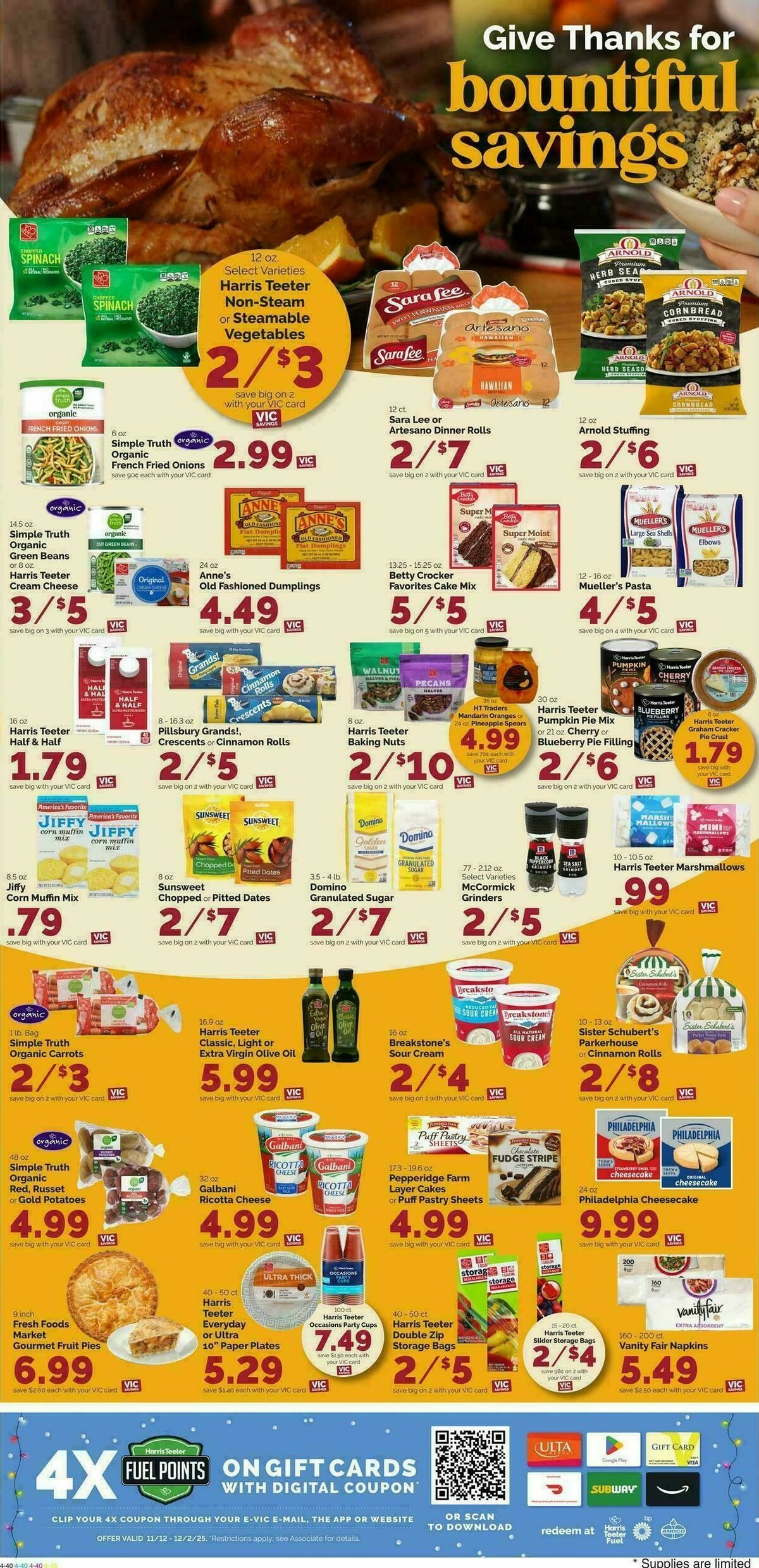 Harris Teeter Weekly Ad from November 12