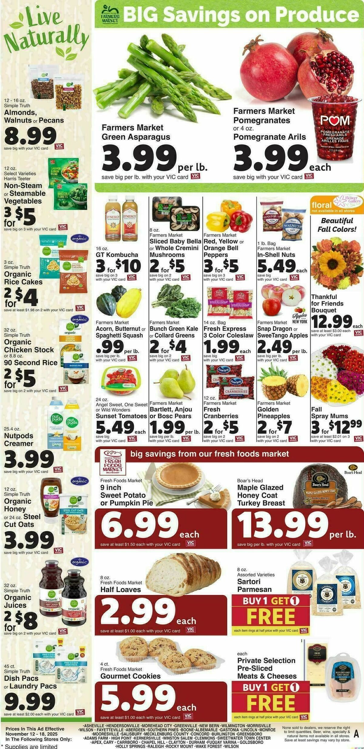 Harris Teeter Weekly Ad from November 12