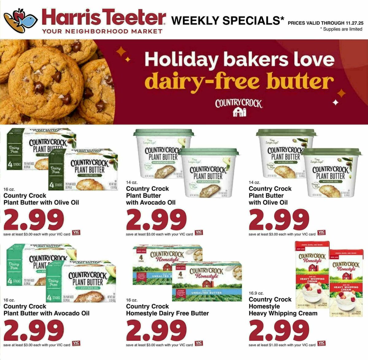 Harris Teeter Weekly Ad from November 19