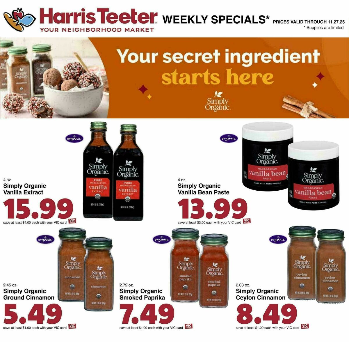 Harris Teeter Weekly Ad from November 19