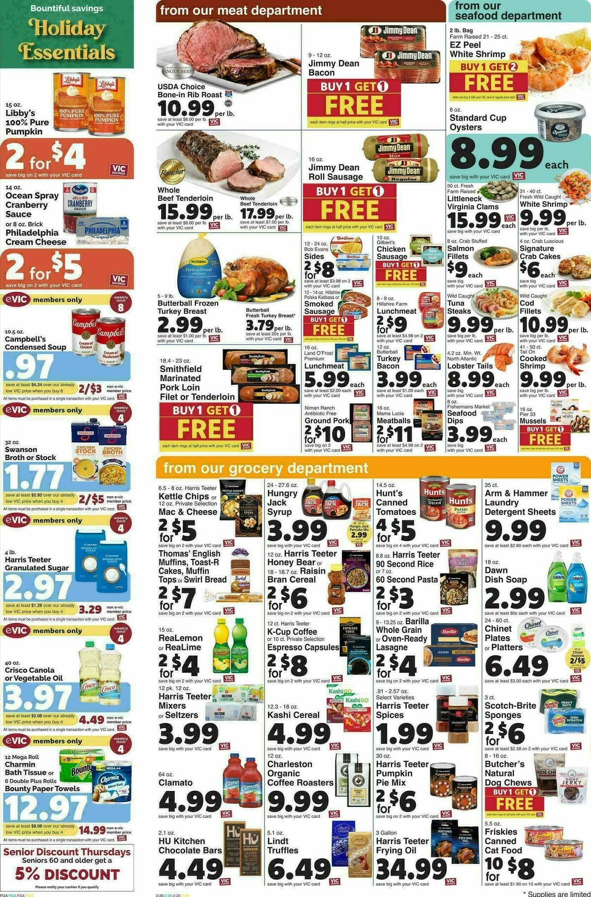 Harris Teeter Weekly Ad from November 19