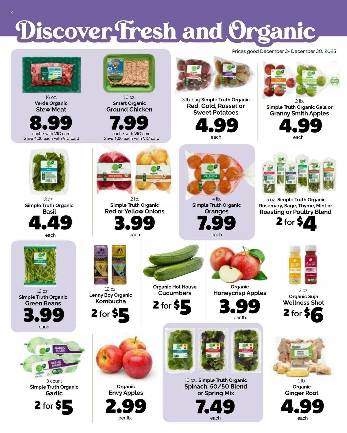 Harris Teeter December Issue Weekly Ad from December 3