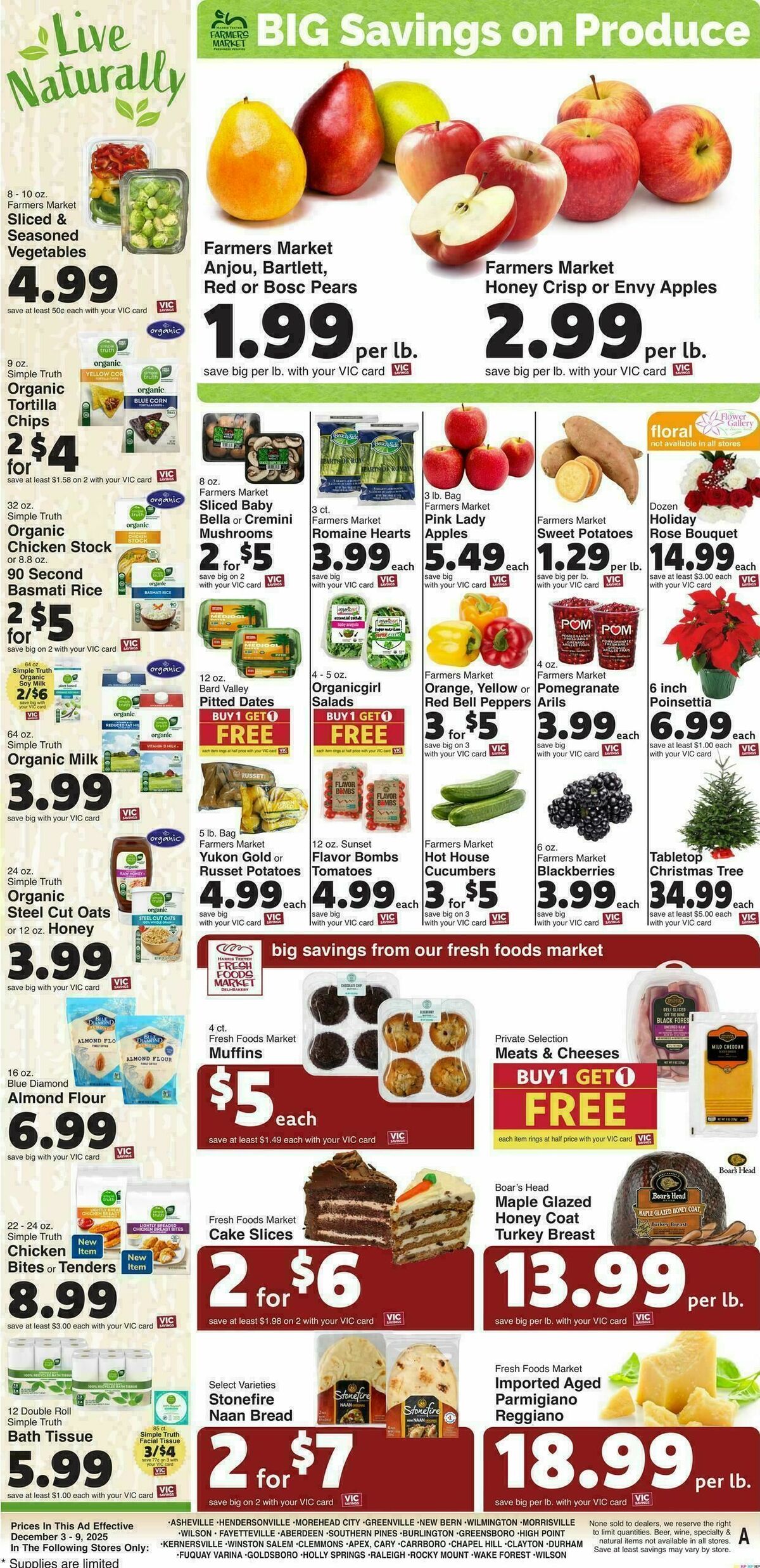 Harris Teeter Weekly Ad from December 3