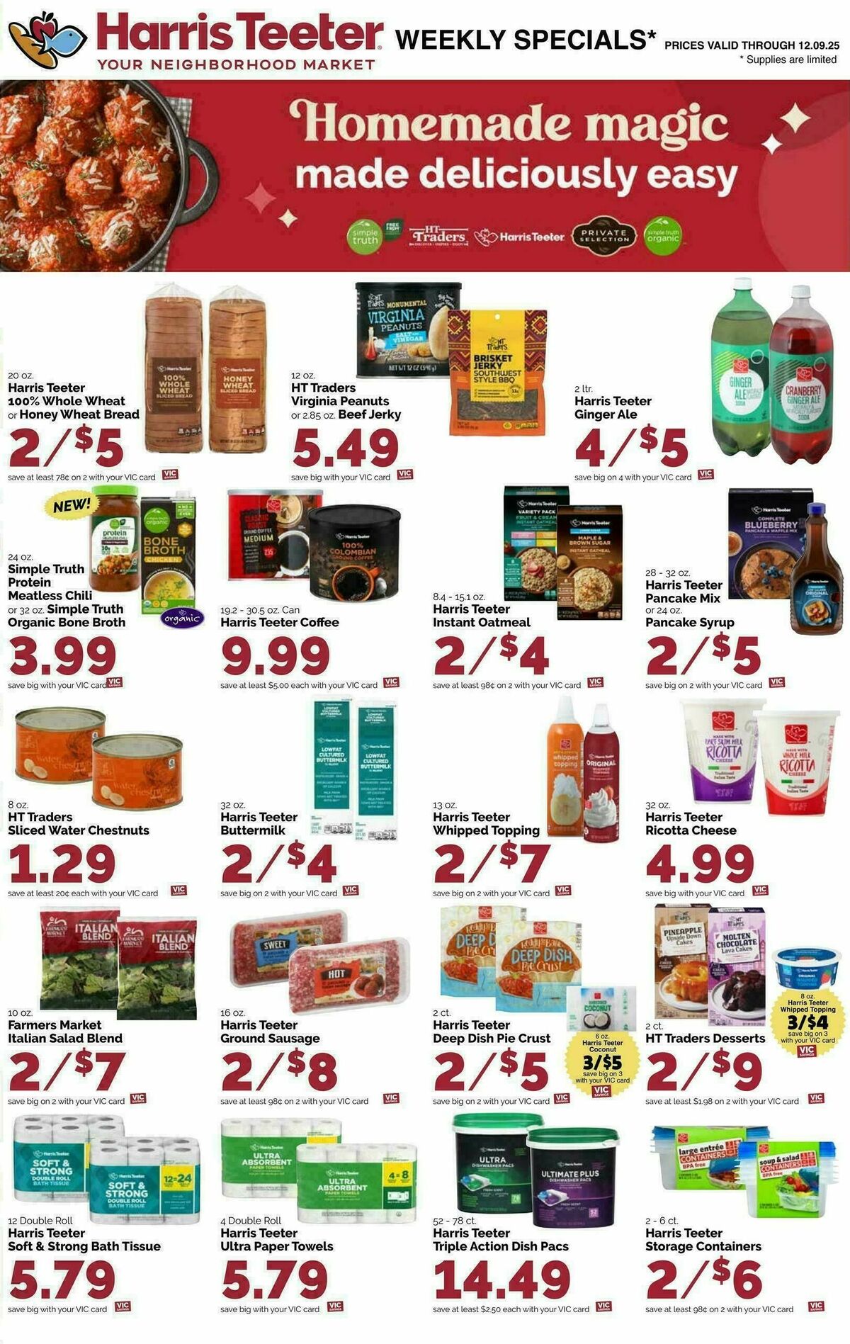 Harris Teeter Weekly Ad from December 3