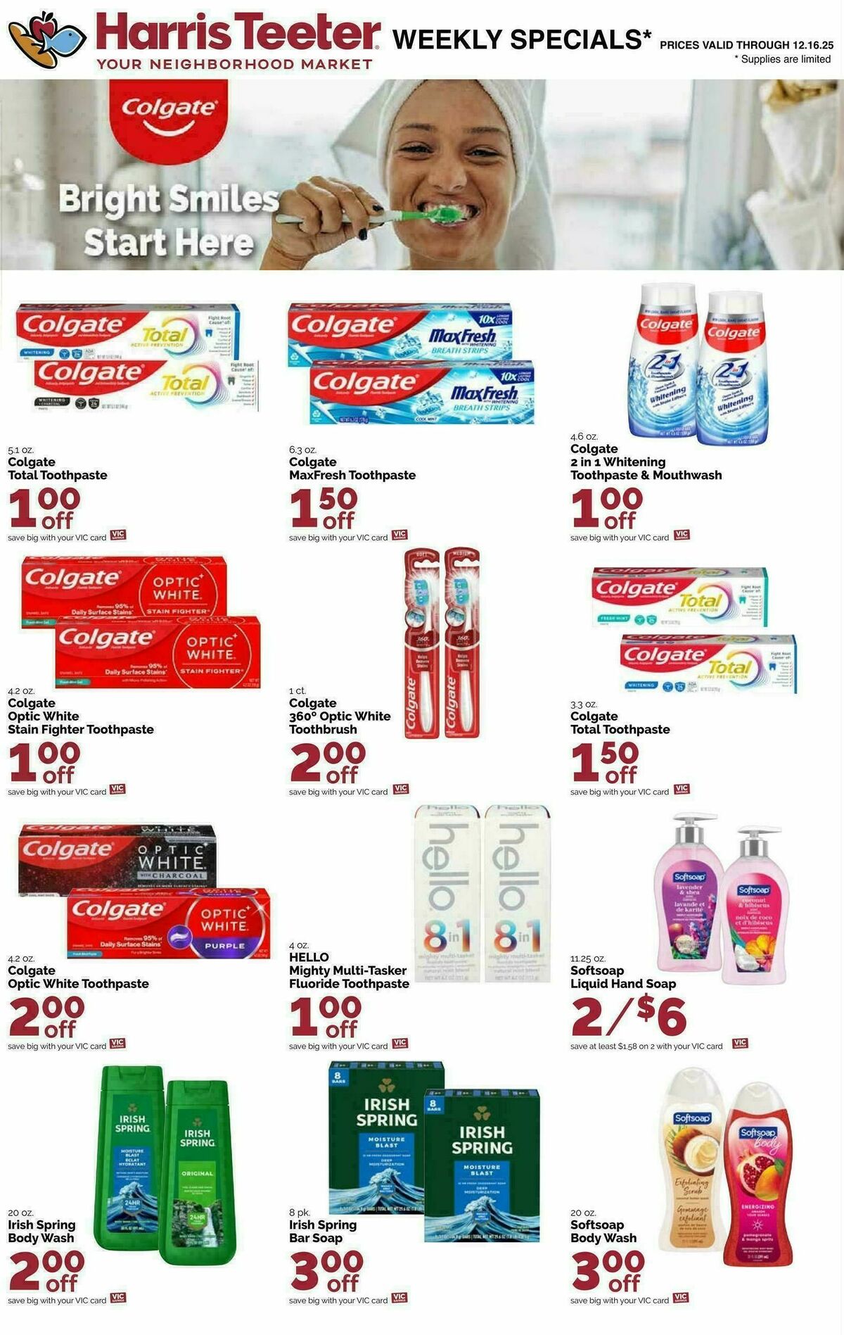 Harris Teeter Weekly Ad from December 10