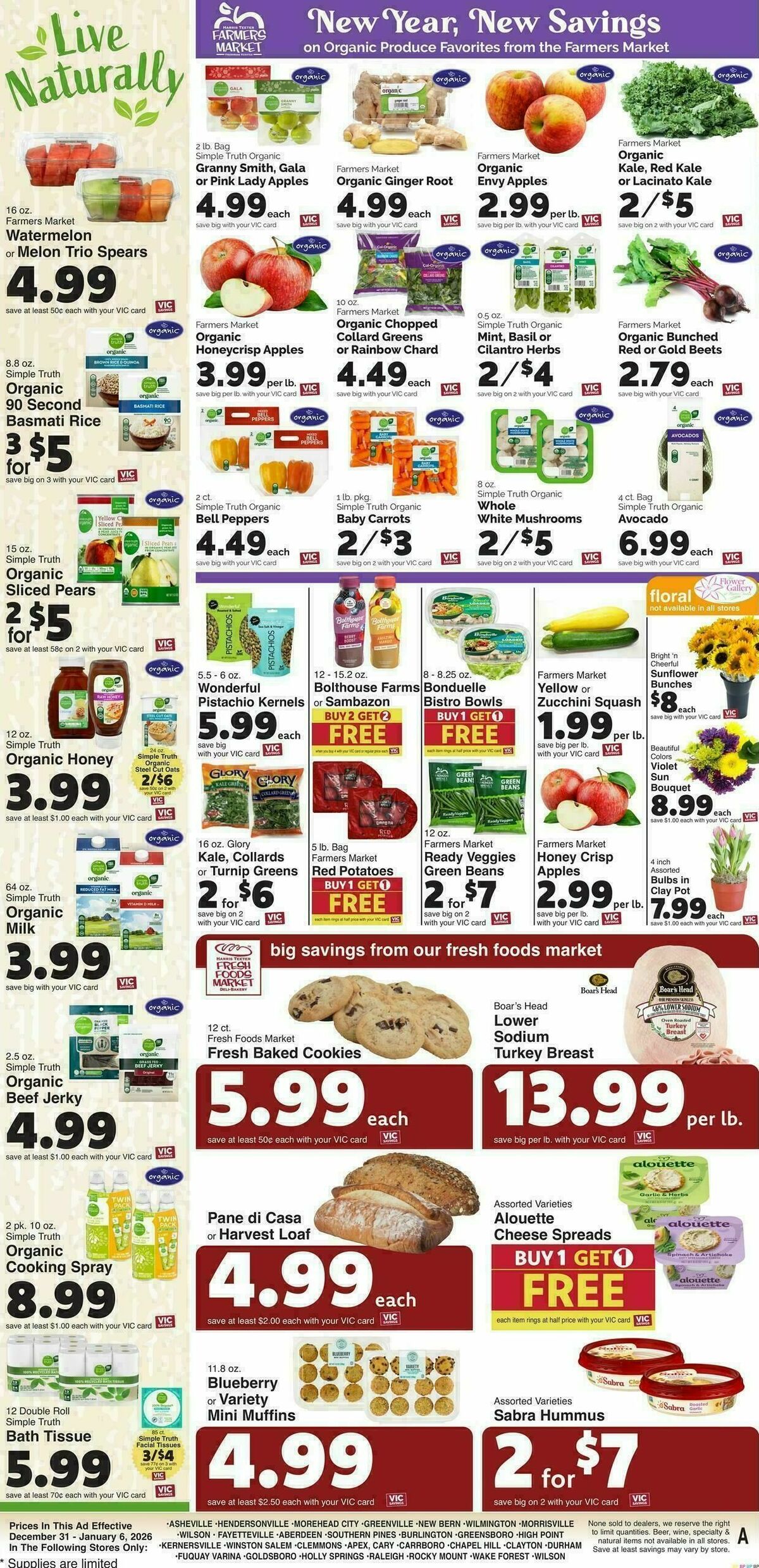 Harris Teeter Weekly Ad from December 31