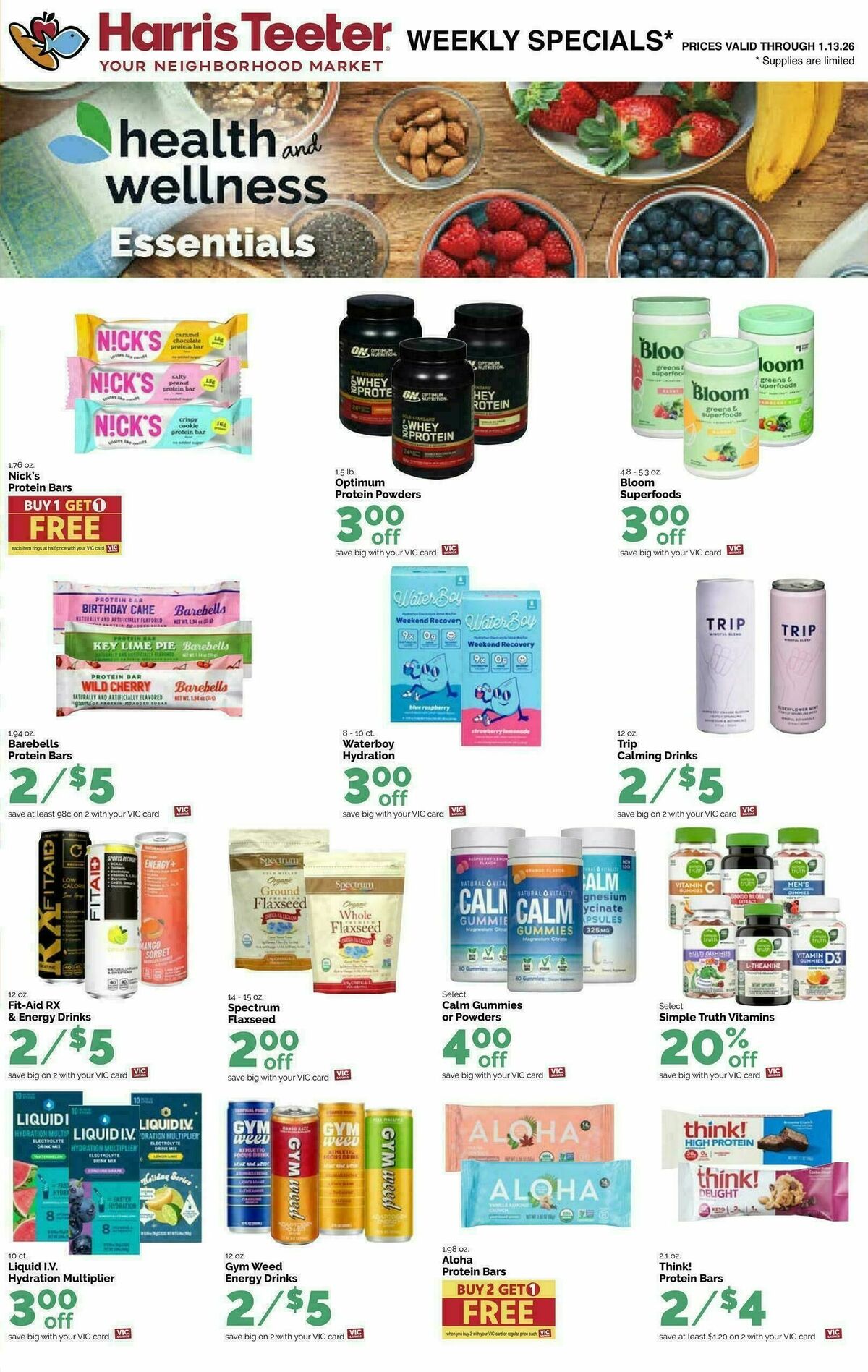 Harris Teeter Weekly Ad from January 7