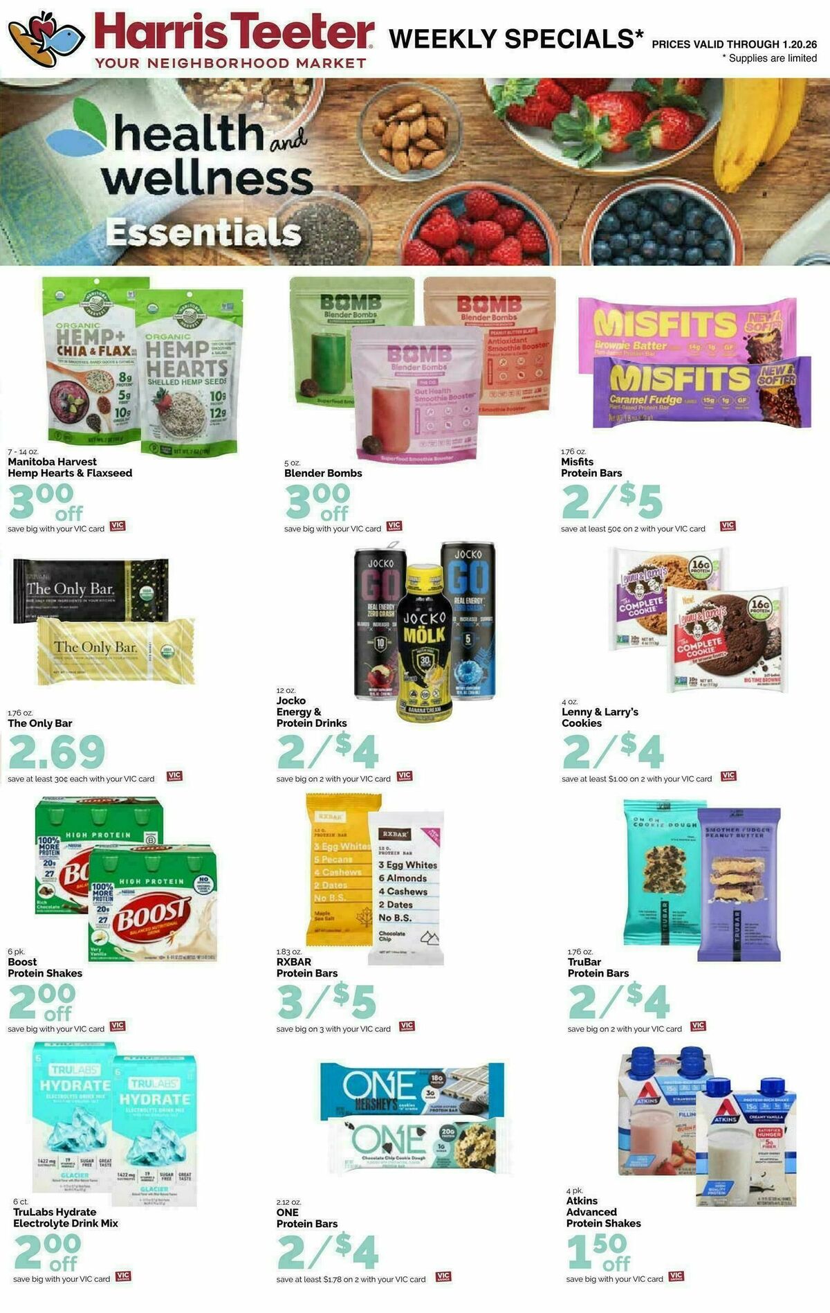 Harris Teeter Weekly Ad from January 14