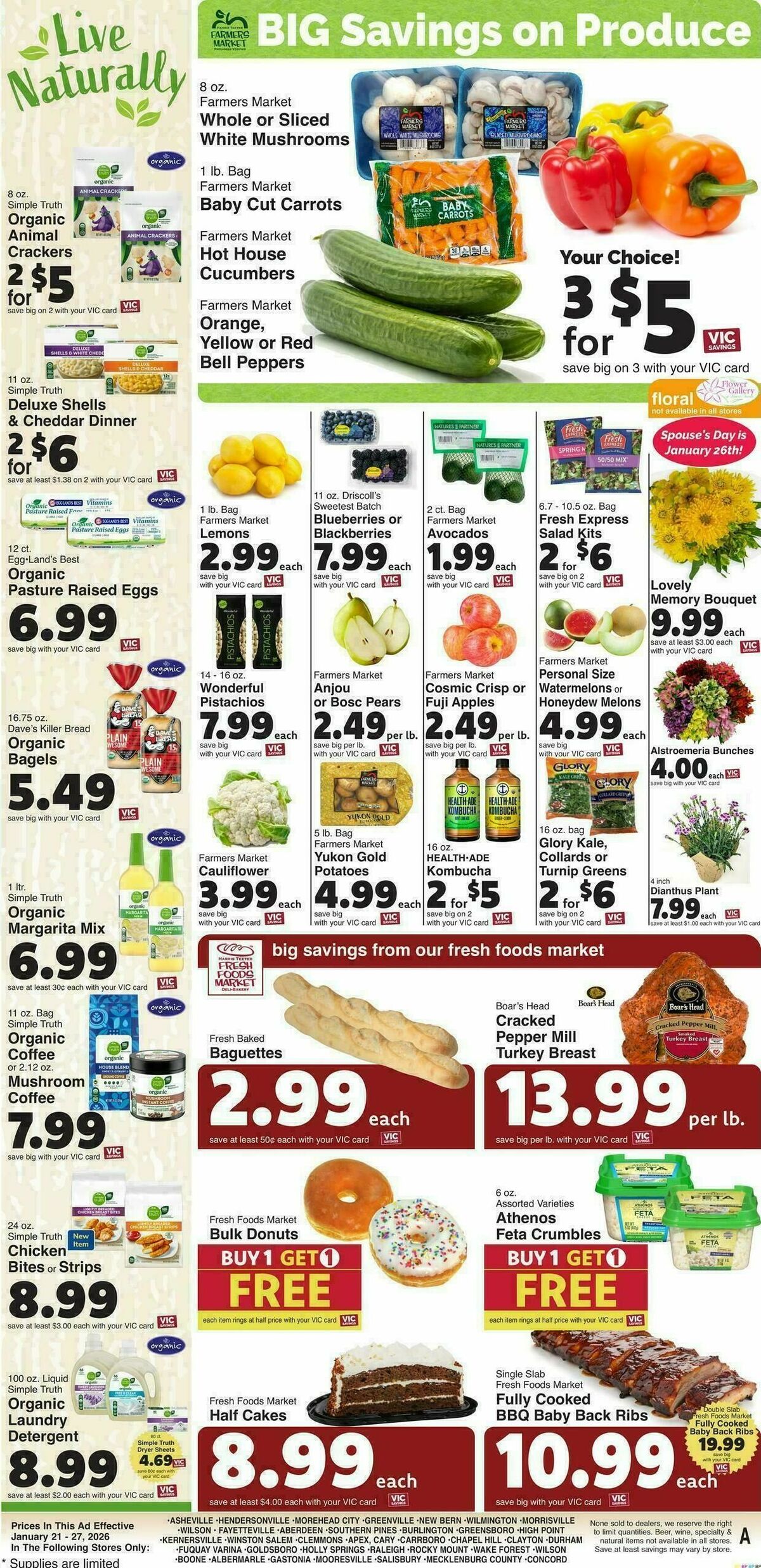 Harris Teeter Weekly Ad from January 21