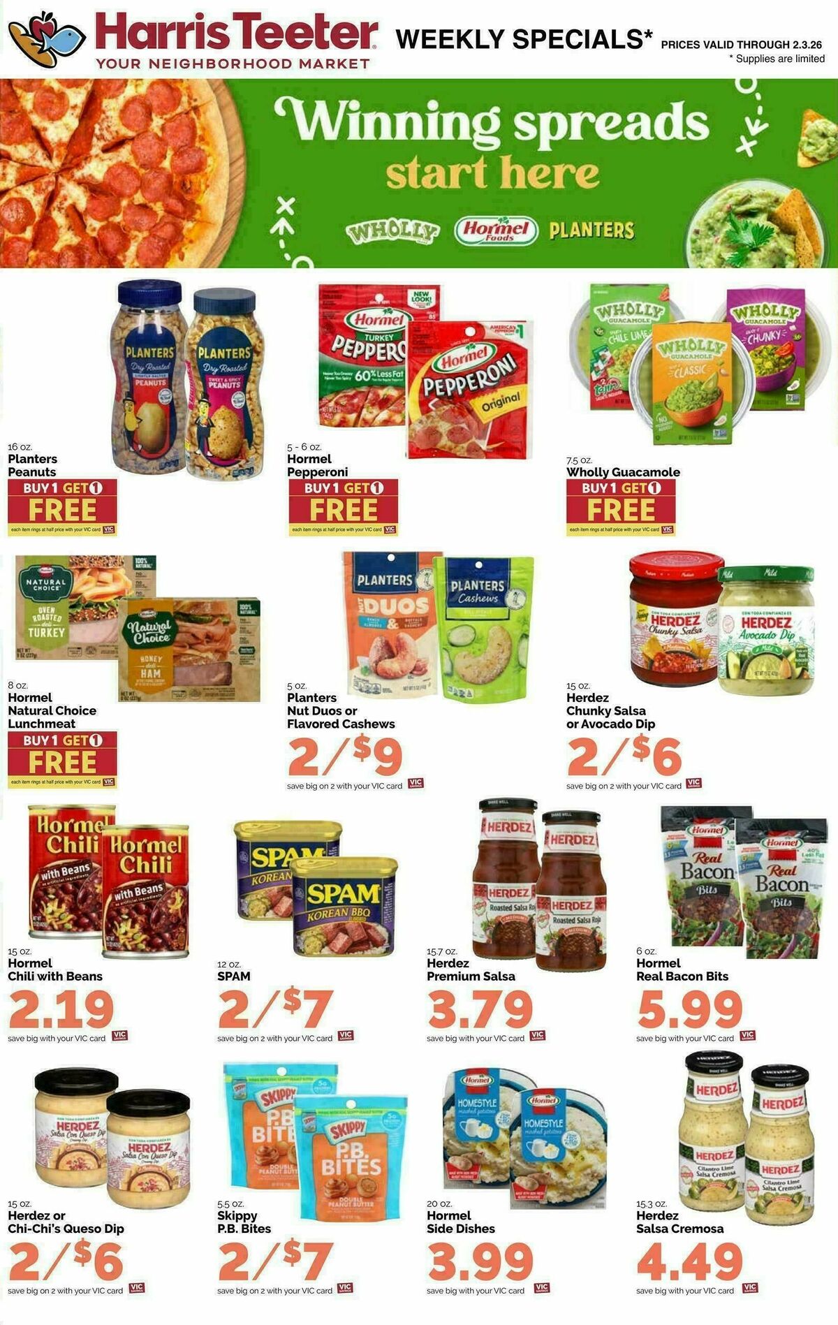 Harris Teeter Weekly Ad from January 28