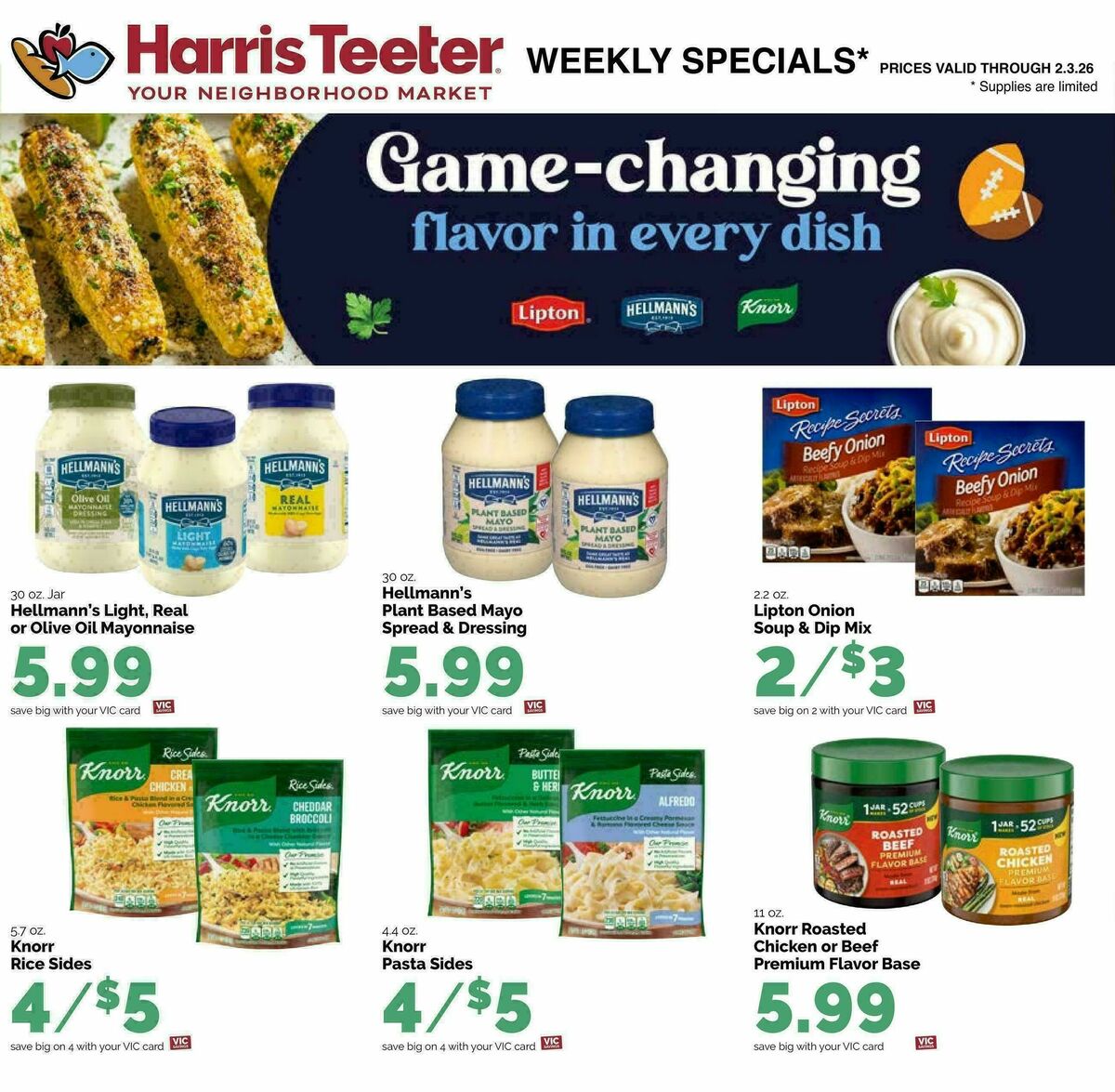 Harris Teeter Weekly Ad from January 28