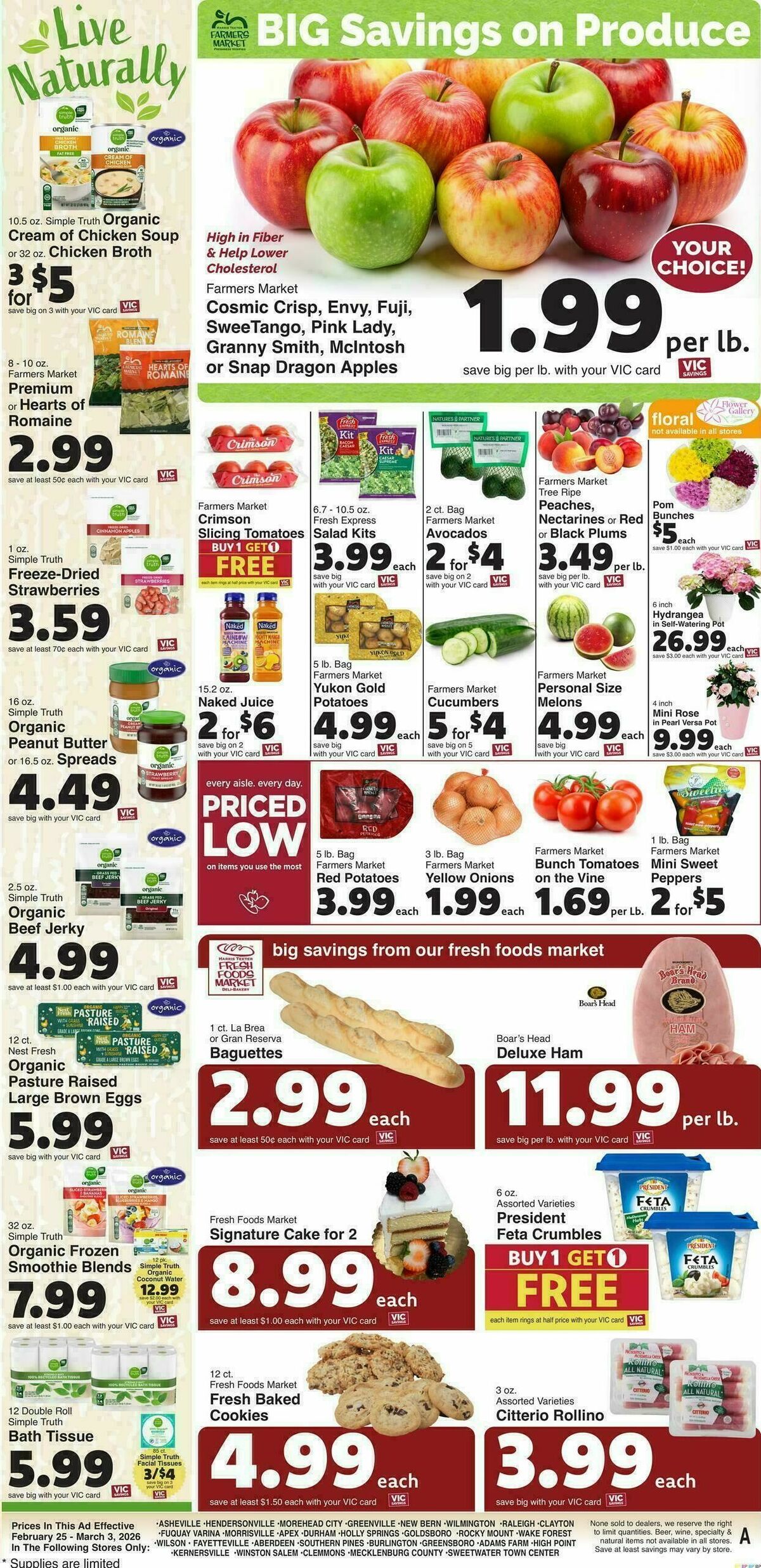 Harris Teeter Weekly Ad from February 25