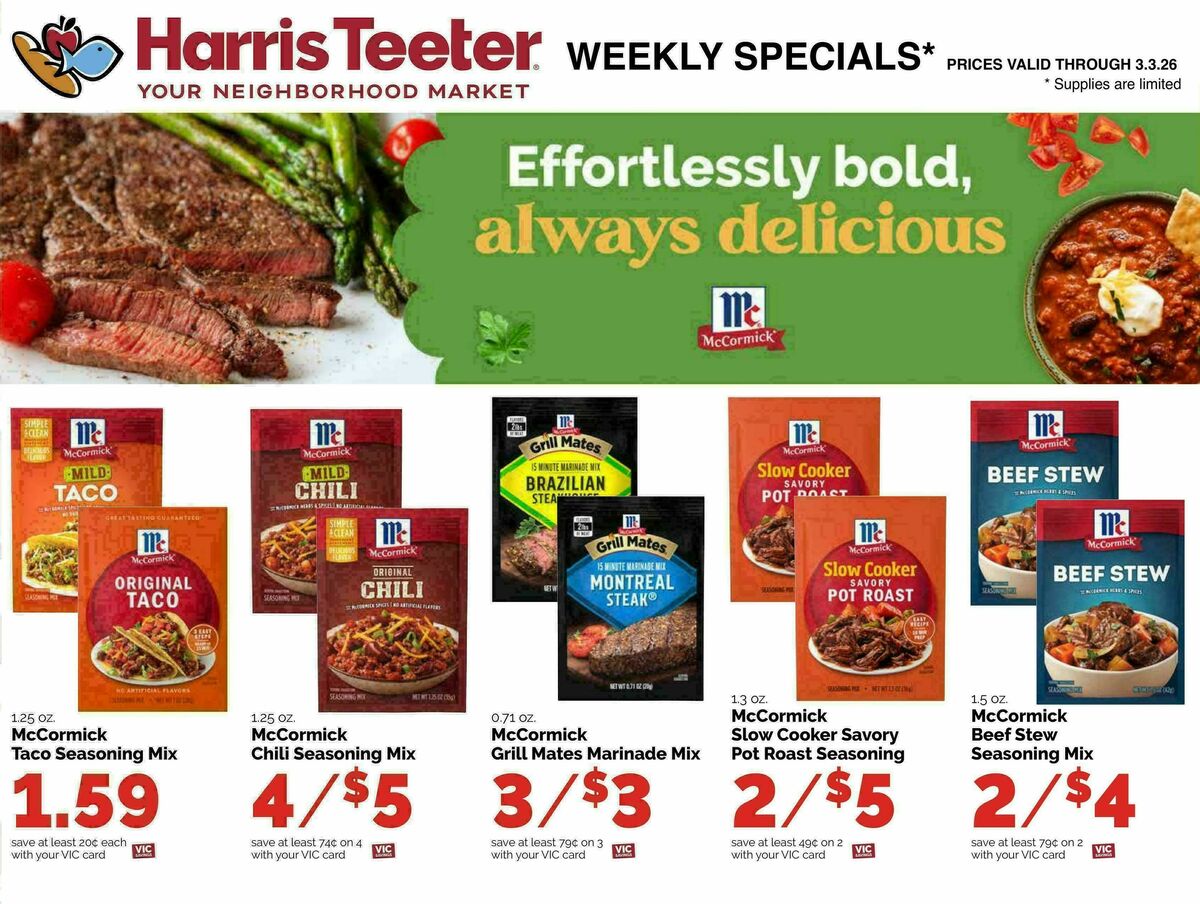 Harris Teeter Weekly Ad from February 25
