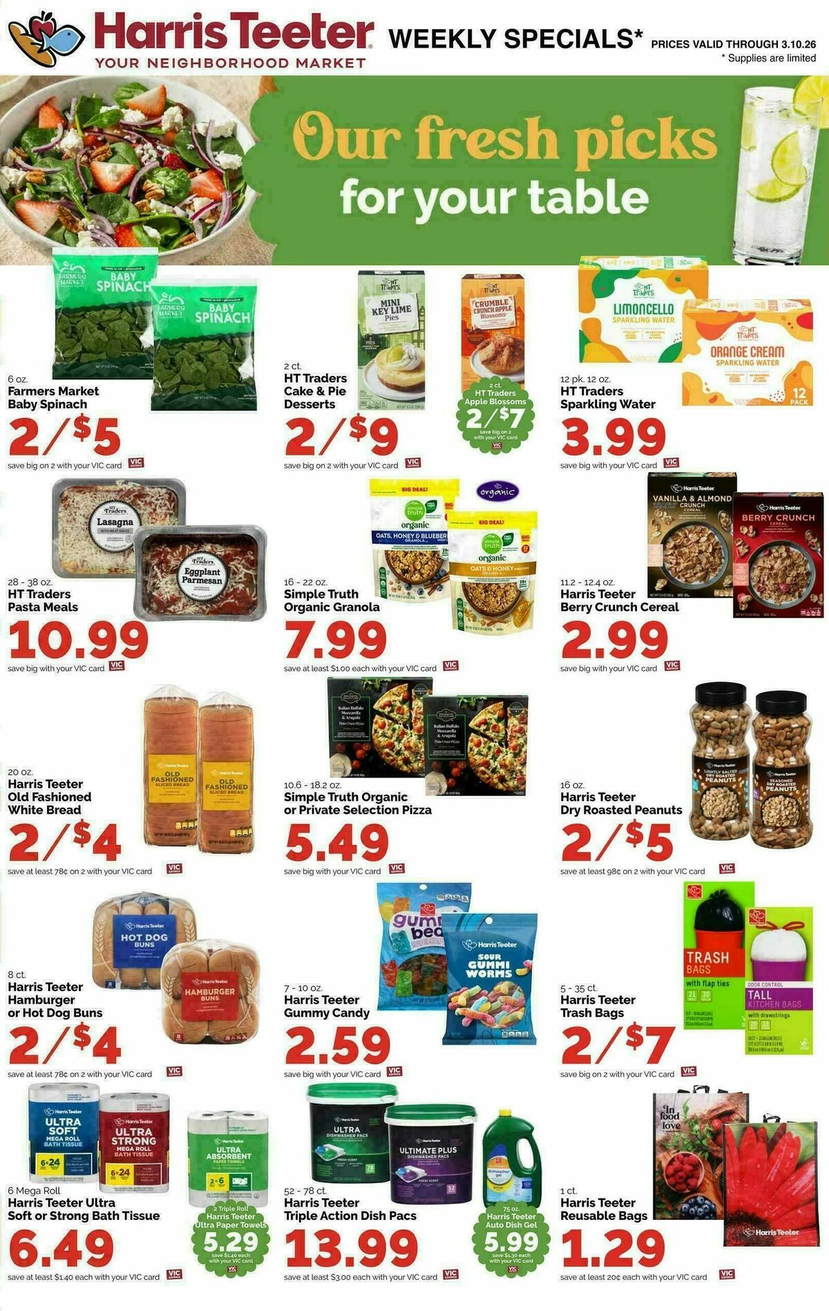 Harris Teeter Weekly Ad from March 4