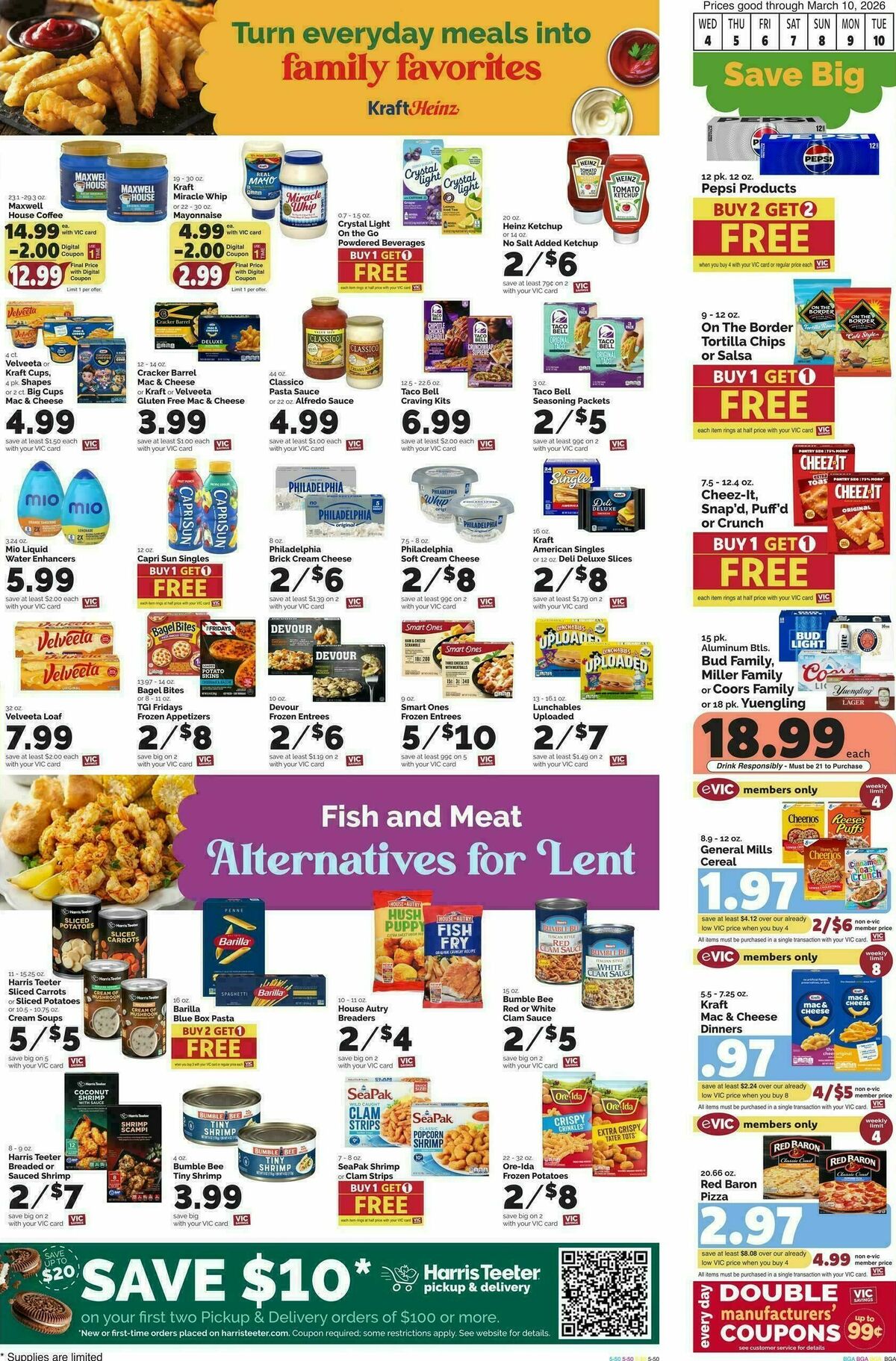 Harris Teeter Weekly Ad from March 4