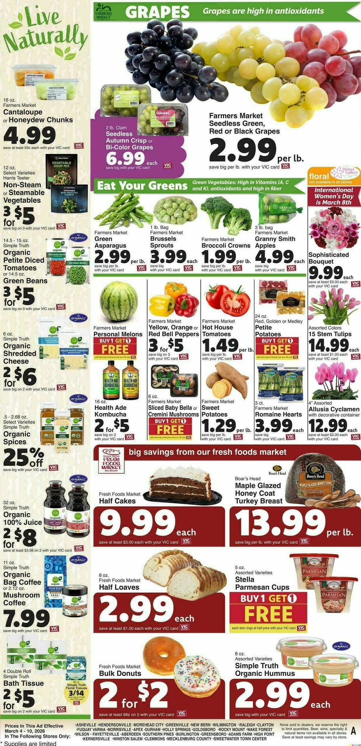 Harris Teeter Weekly Ad from March 4